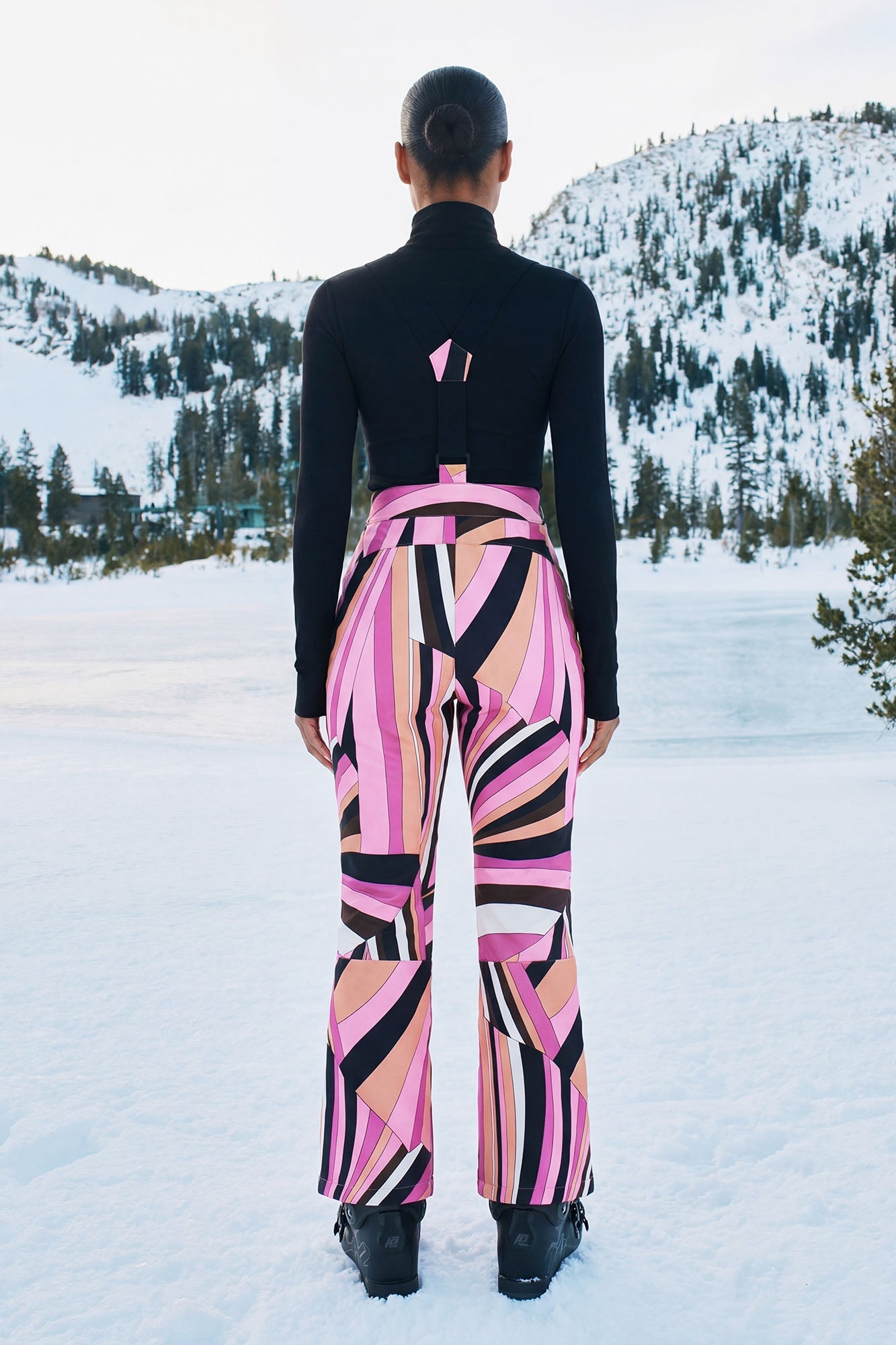 Hit The Summit Ski Overall Pants - Pink/combo