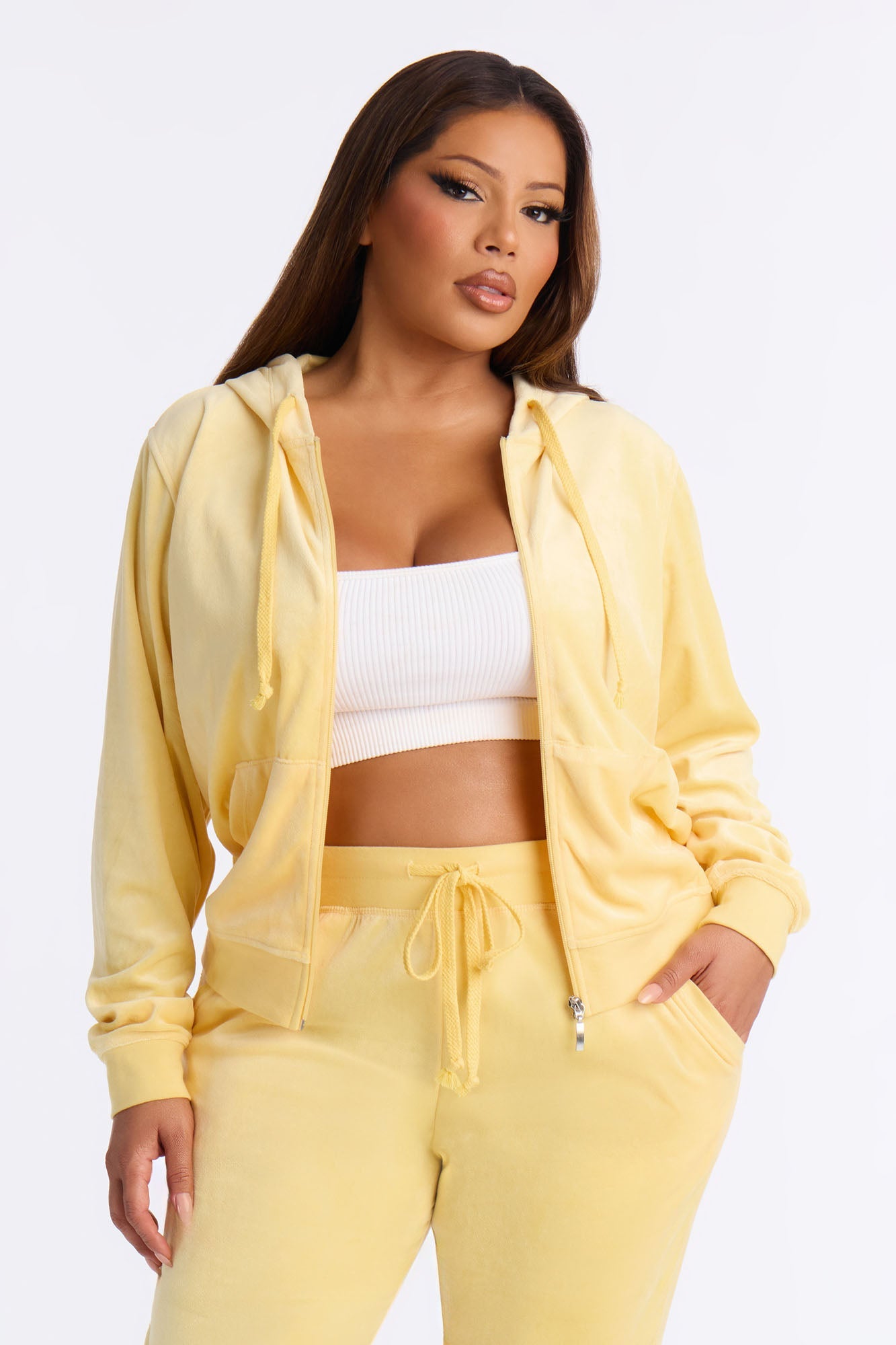 The Original Trendsetter Velour Set - Yellow