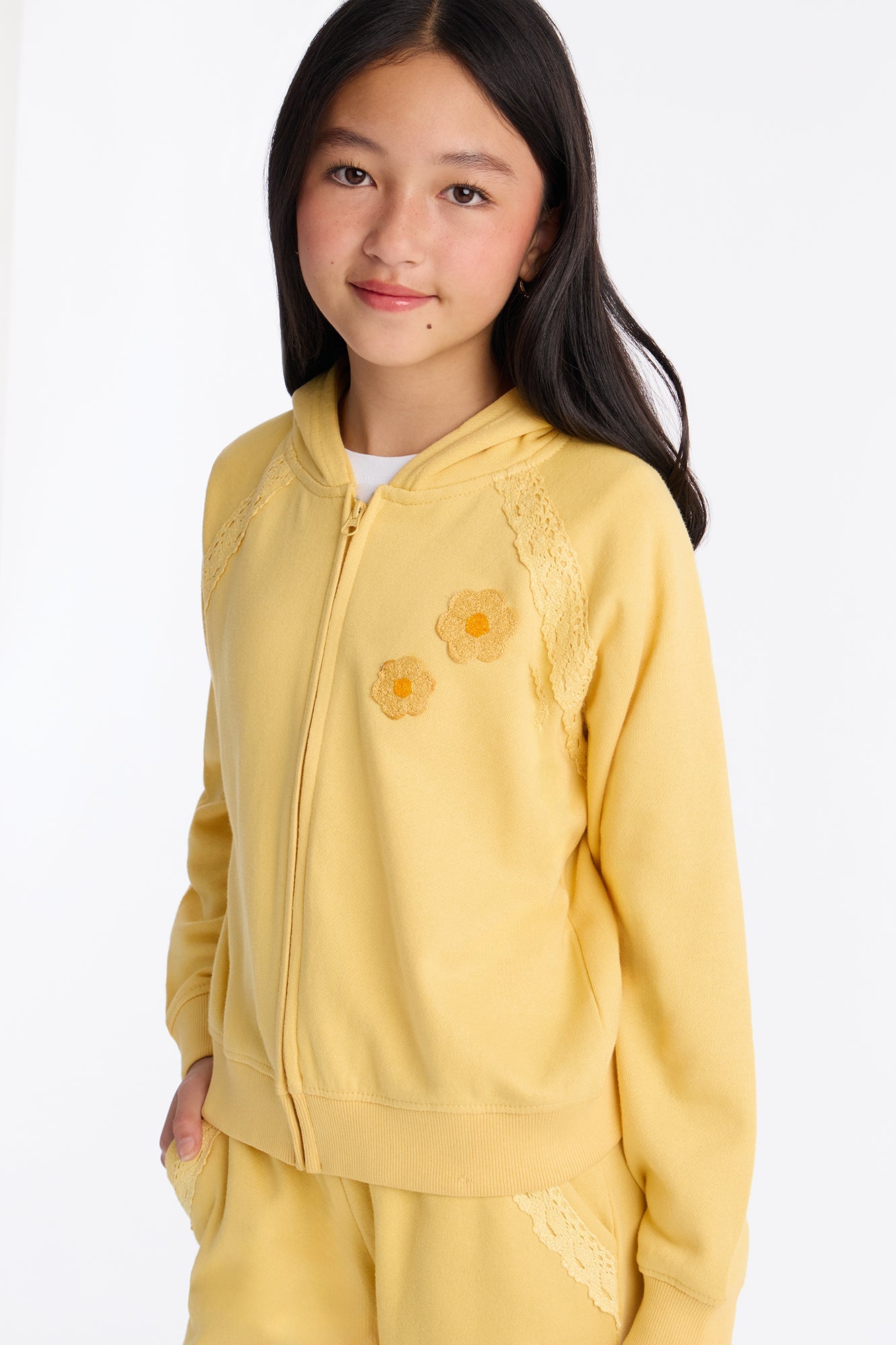 Mini Be Confident Wide Leg Pant Set - Yellow