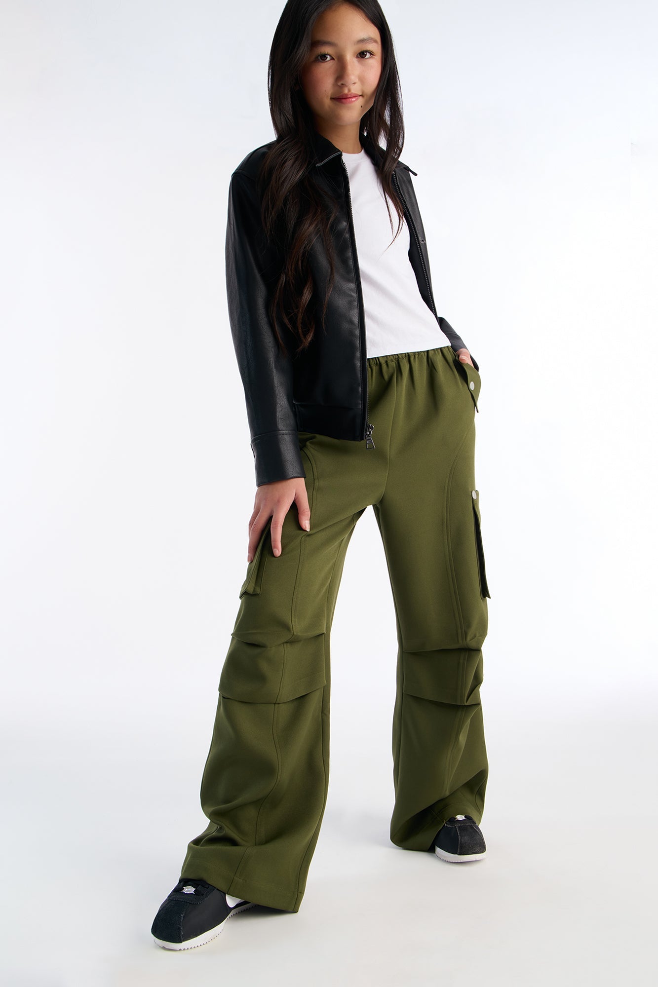 Mini Gone Rogue Twill Stretch Jogger Cargo Pant 31 - Olive