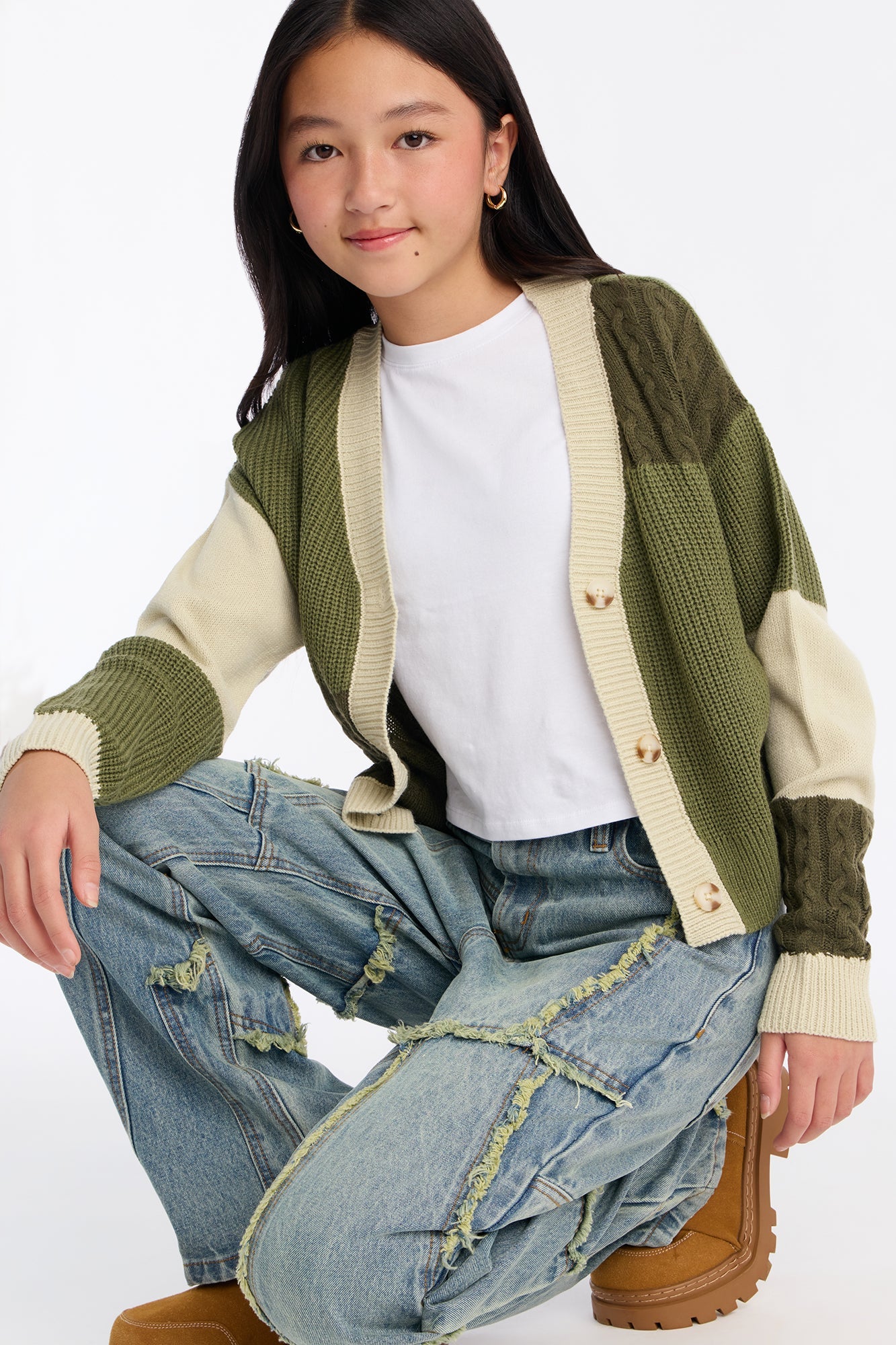 Mini Belmont Baggy Tinted Jean - Medium Wash