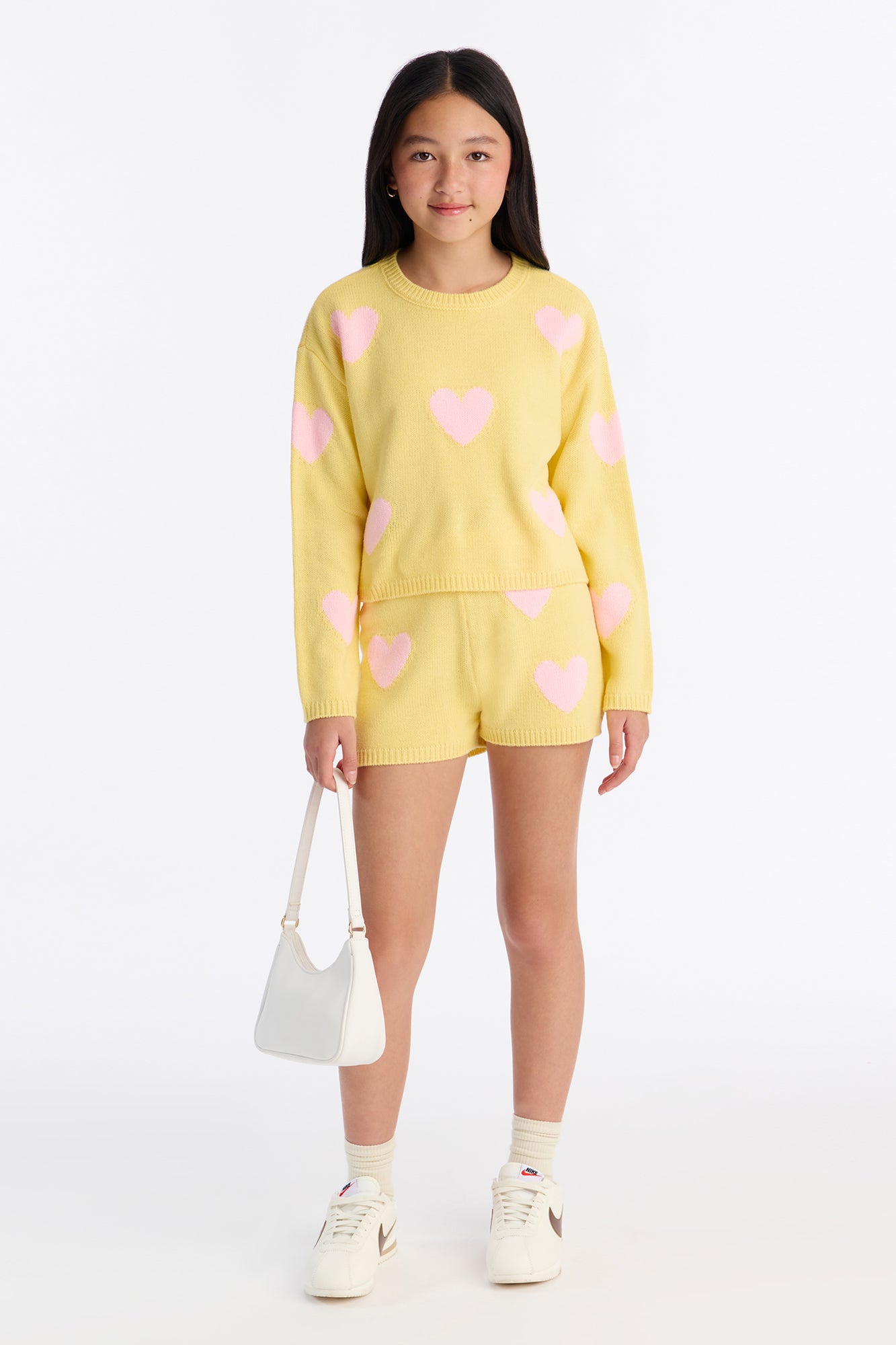 Mini Love To Give Short Set - Yellow