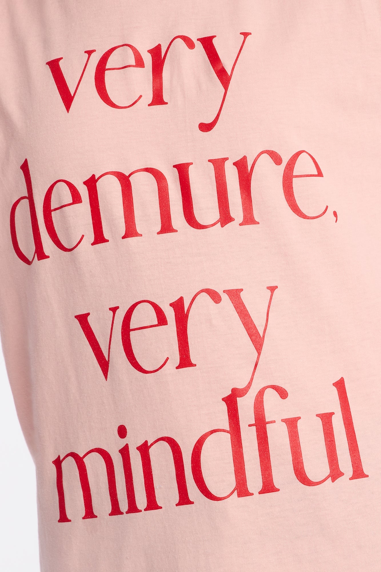 Mini Very Demure Very Mindful Tee - Pink