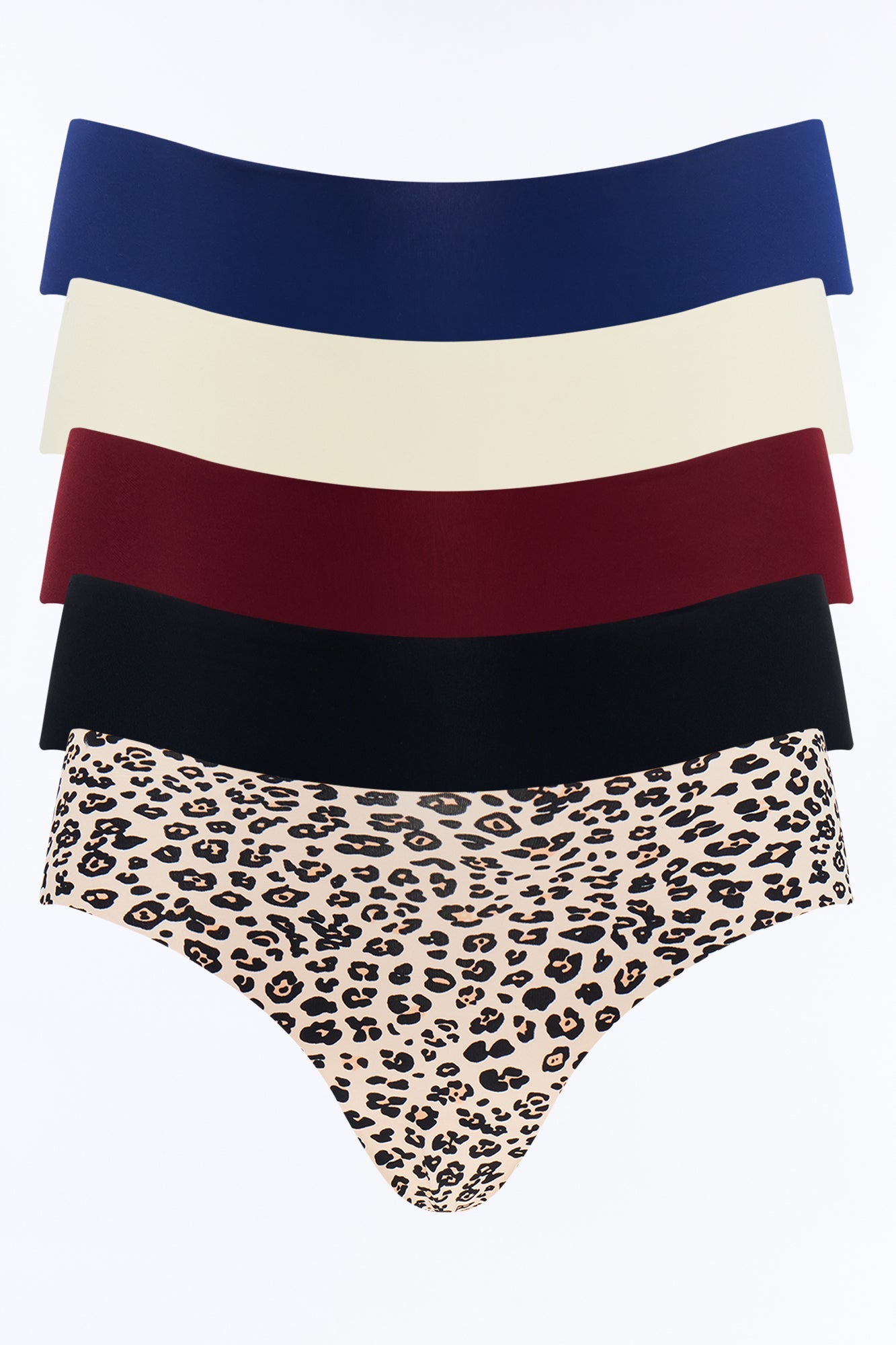 Mara 5 Pack Cheeky Panty Set - Black/combo