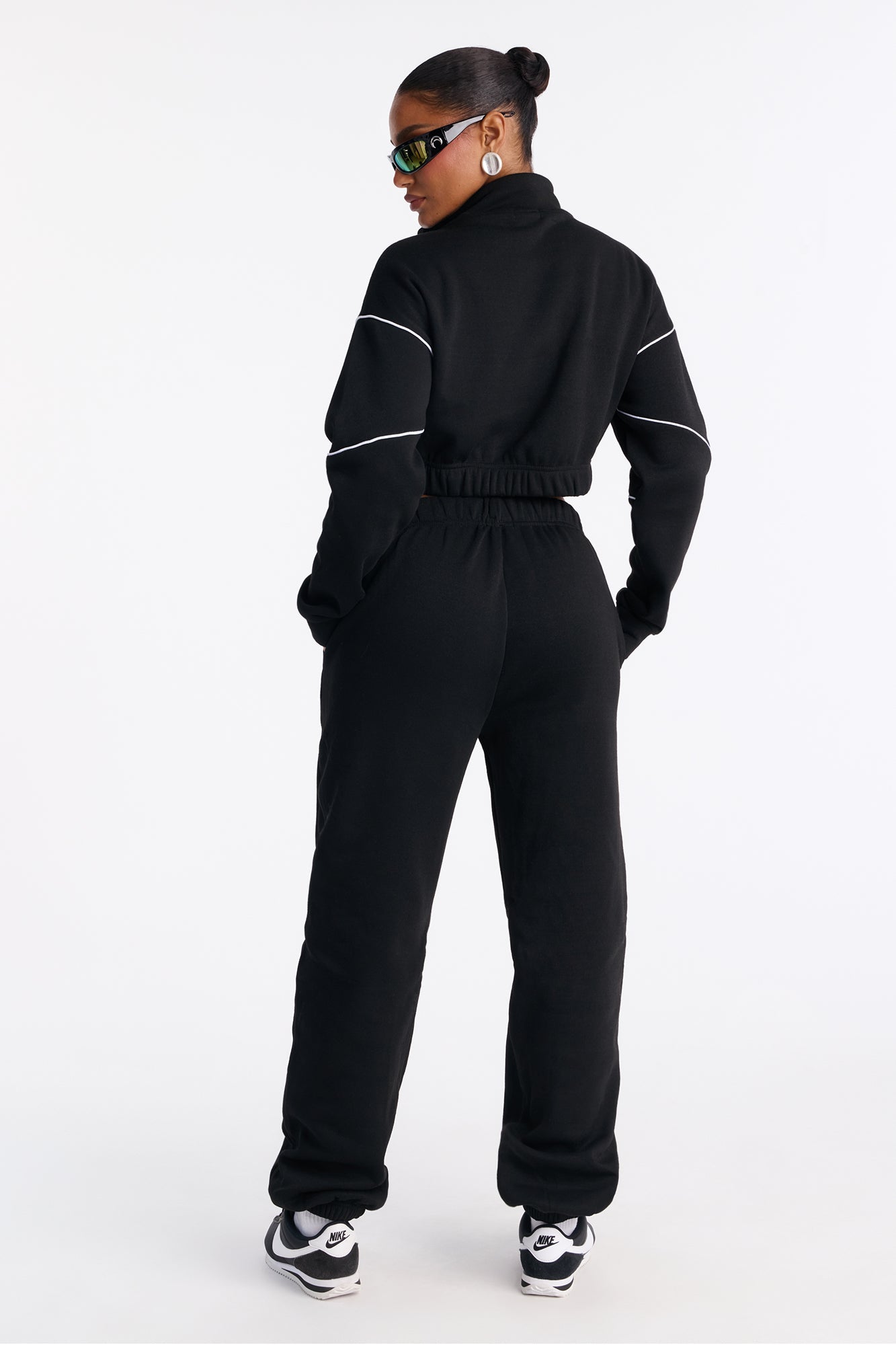 Weekend Chill Fleece Jogger Pant Set - Black
