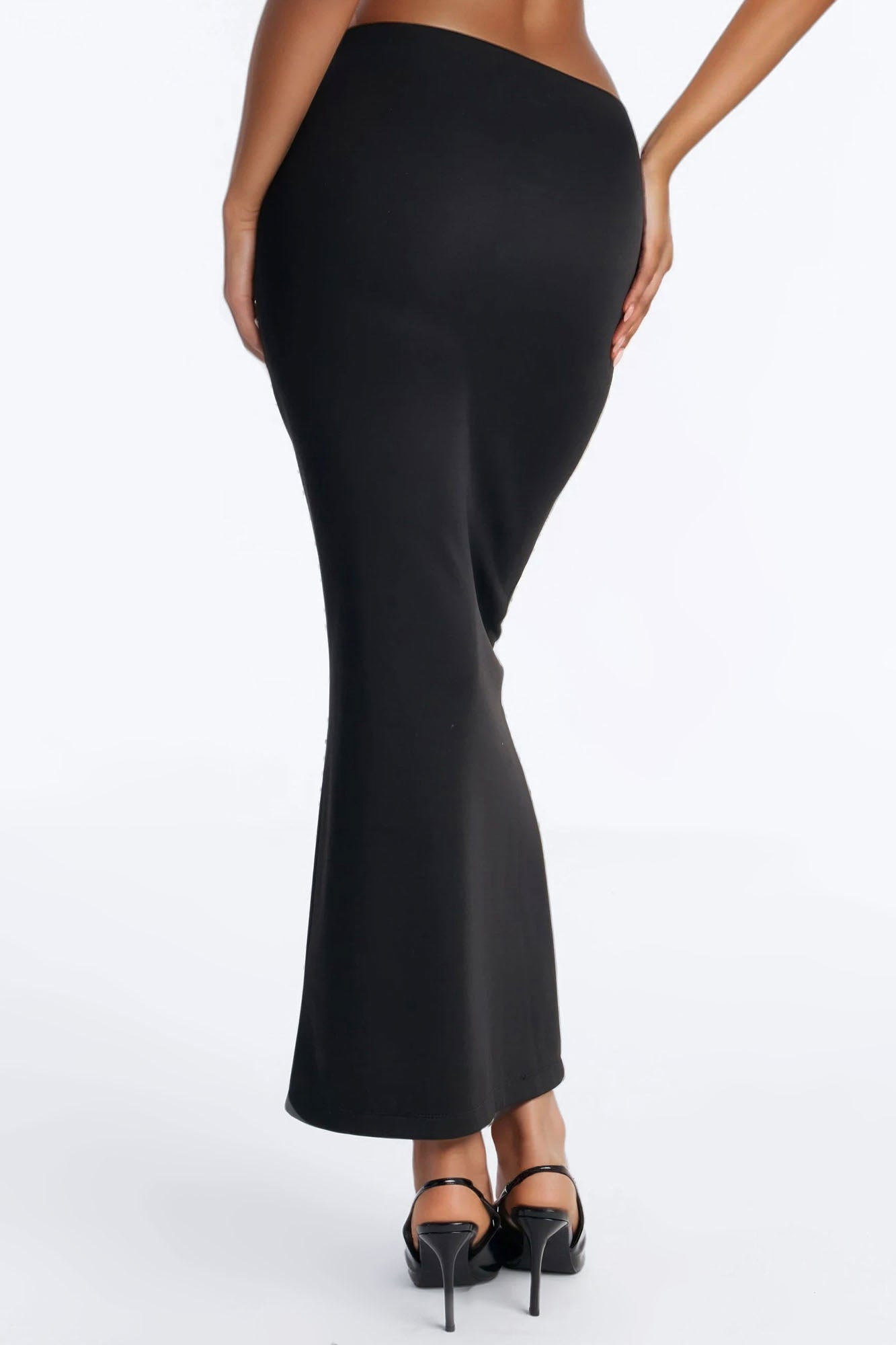 Danielle Scuba Column Maxi Skirt - Black