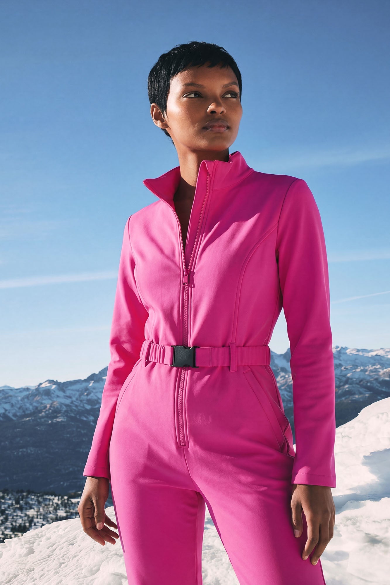 Cross Country Ski Jumpsuit - Fuchsia