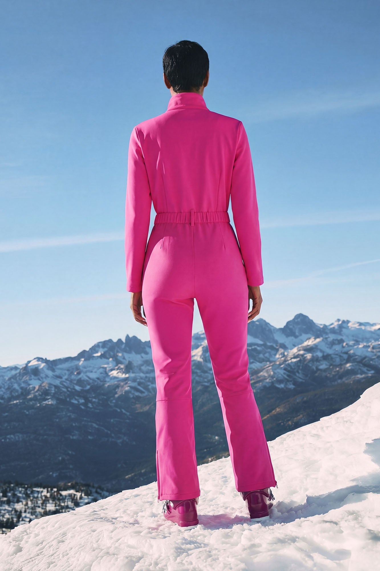 Cross Country Ski Jumpsuit - Fuchsia