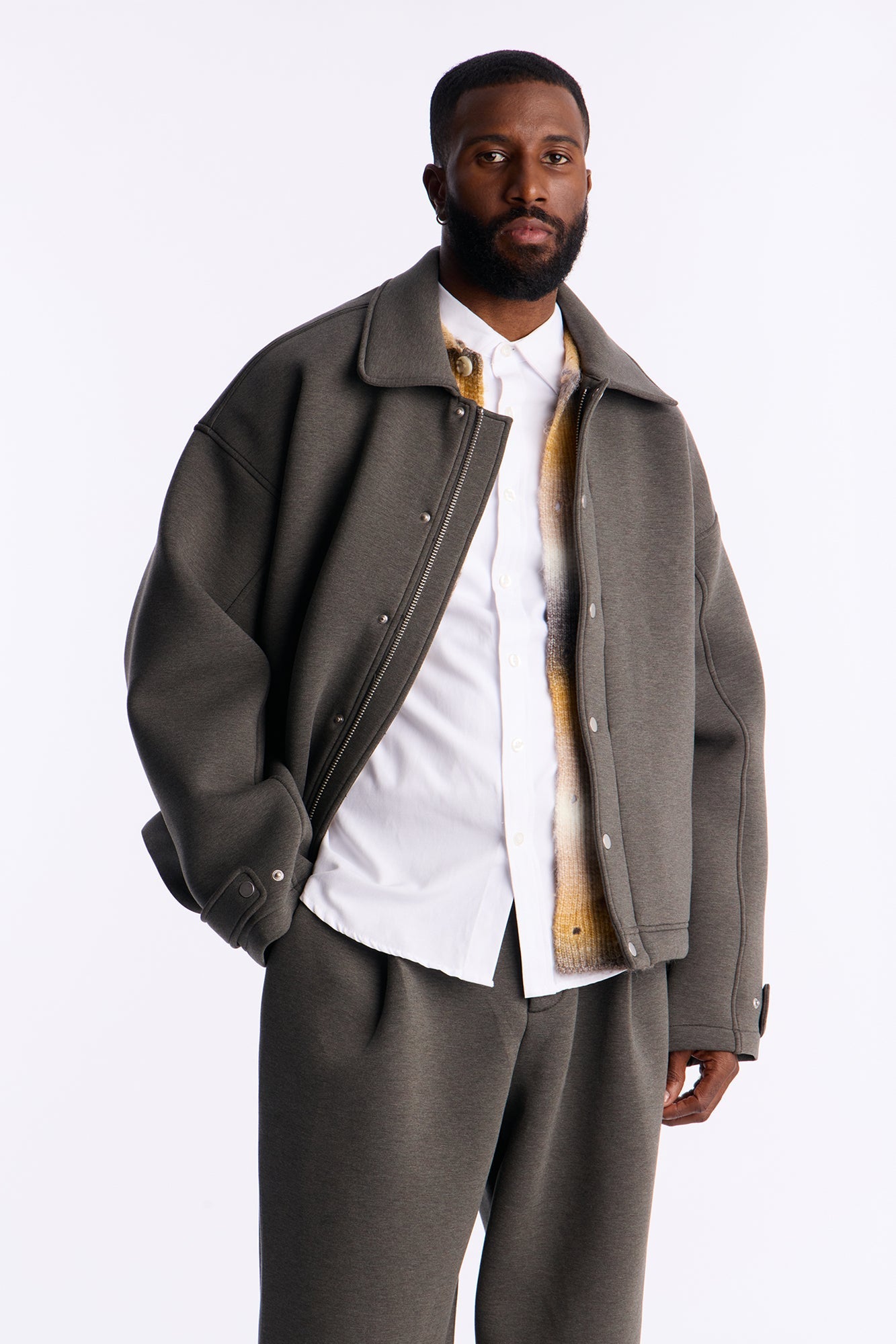 The Boxy Arclight Interlock Jacket - Brown