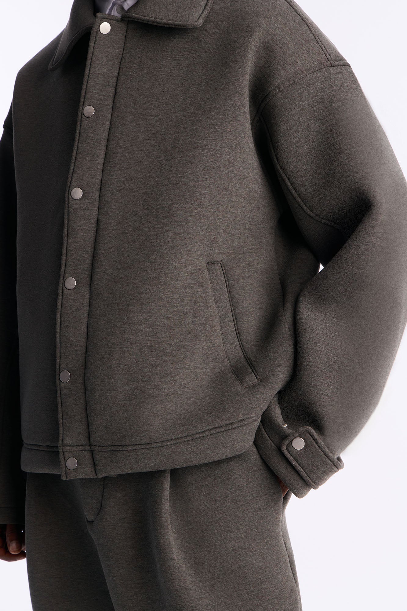 The Boxy Arclight Interlock Jacket - Brown