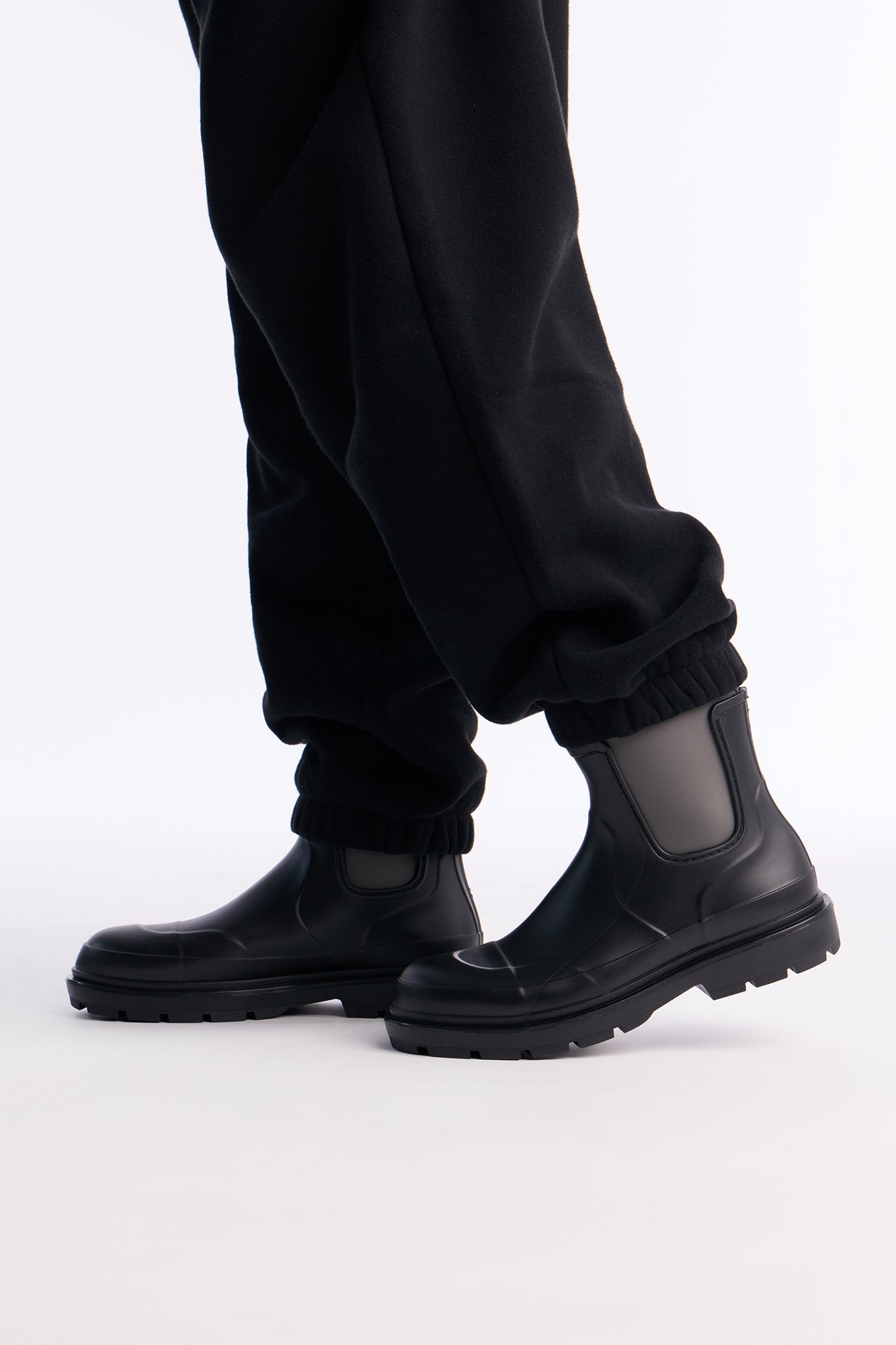 Water Resistant Chelsea Wellington Boots - Black