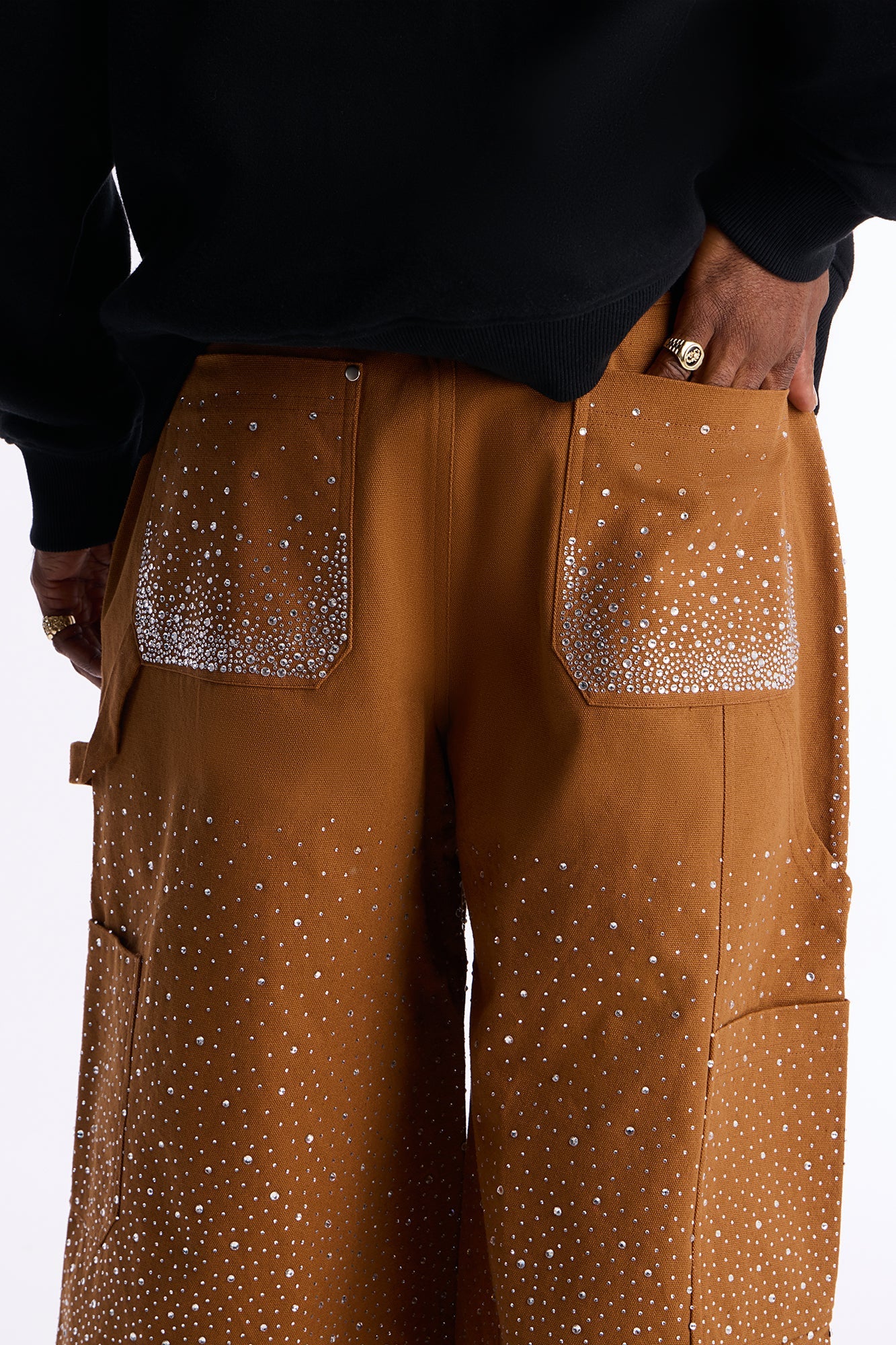Extreme Baggy Flashing Lights Short - Tan