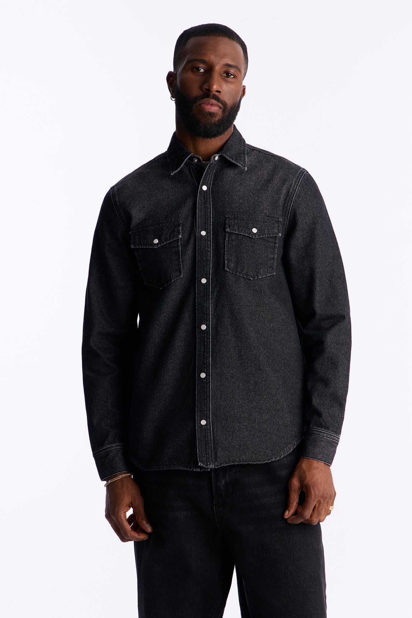 Rodeo Denim Button Up Shirt - Black Wash