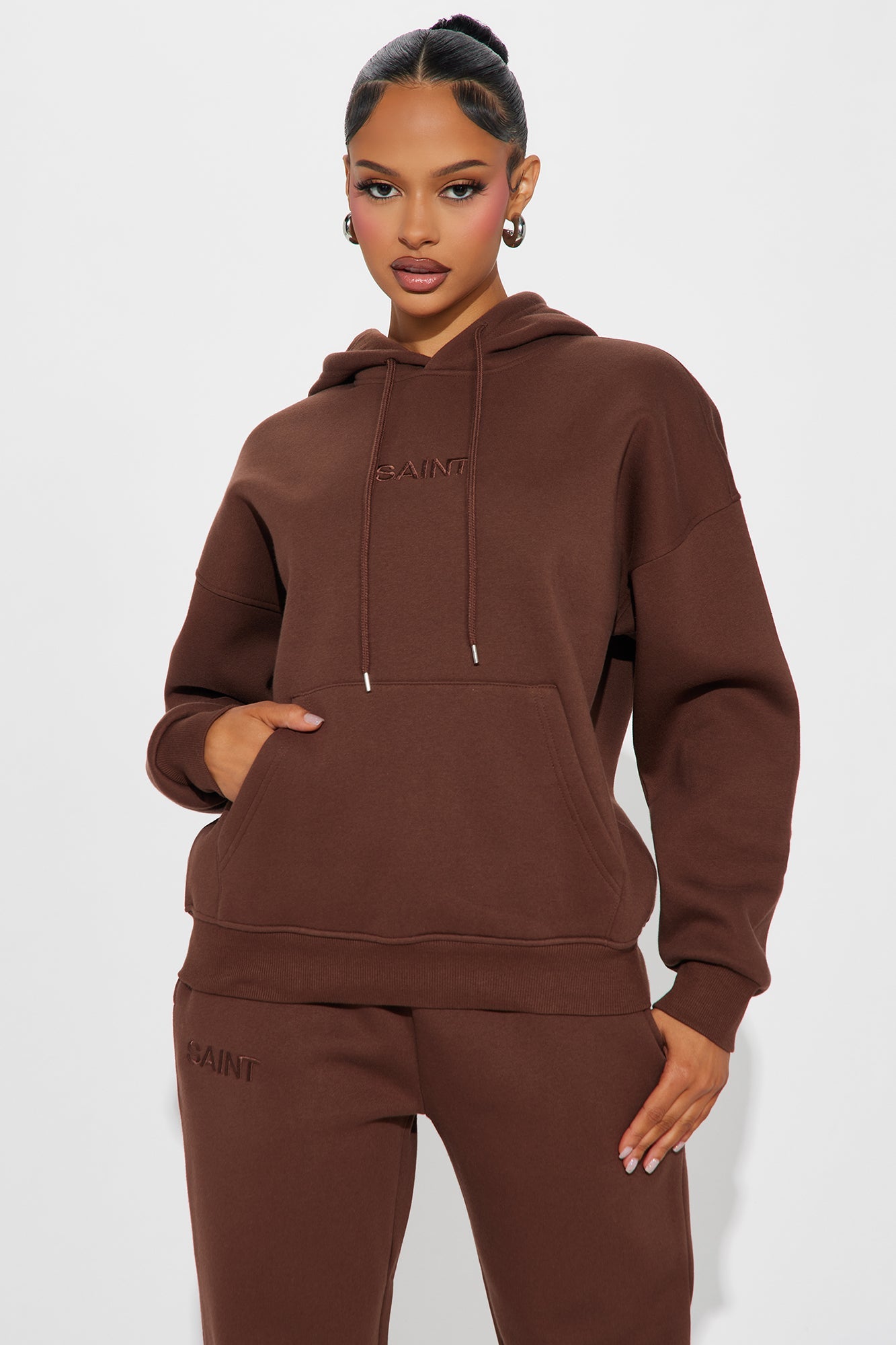 Saint Sweatpant Set - Chocolate