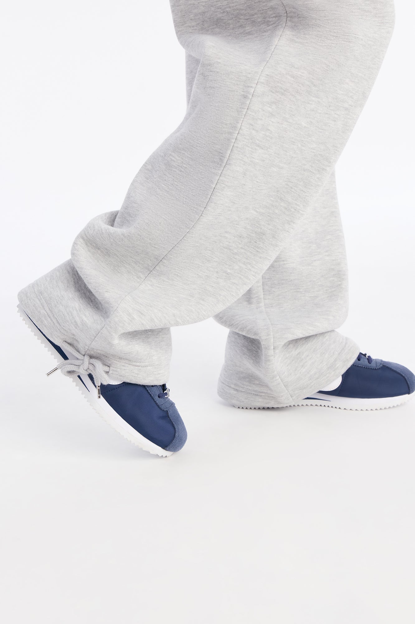 Audrey Adjustable Fleece Lounge Pant - Heather Grey