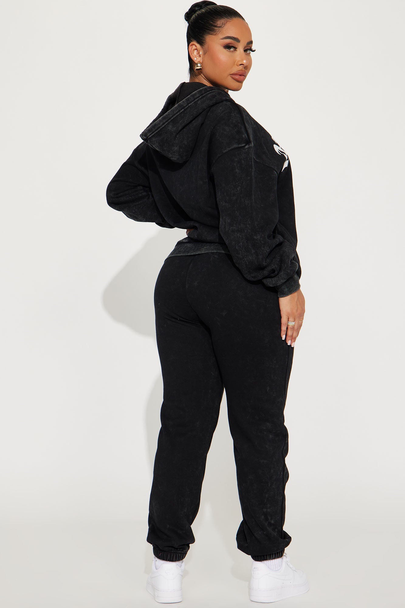 NYC Fleece Jogger Set - Black