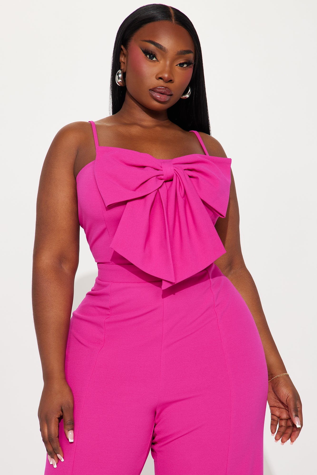 Your Best Wish Jumpsuit - Fuchsia