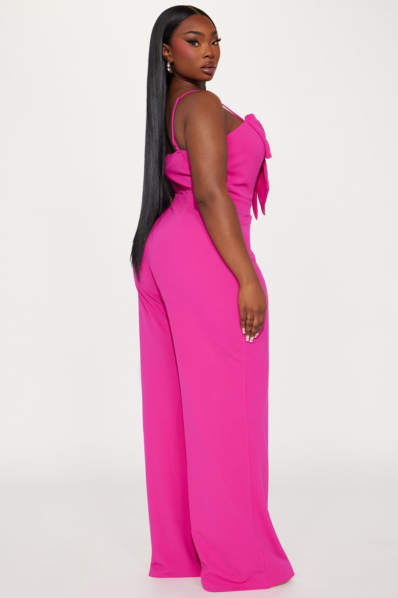 Your Best Wish Jumpsuit - Fuchsia