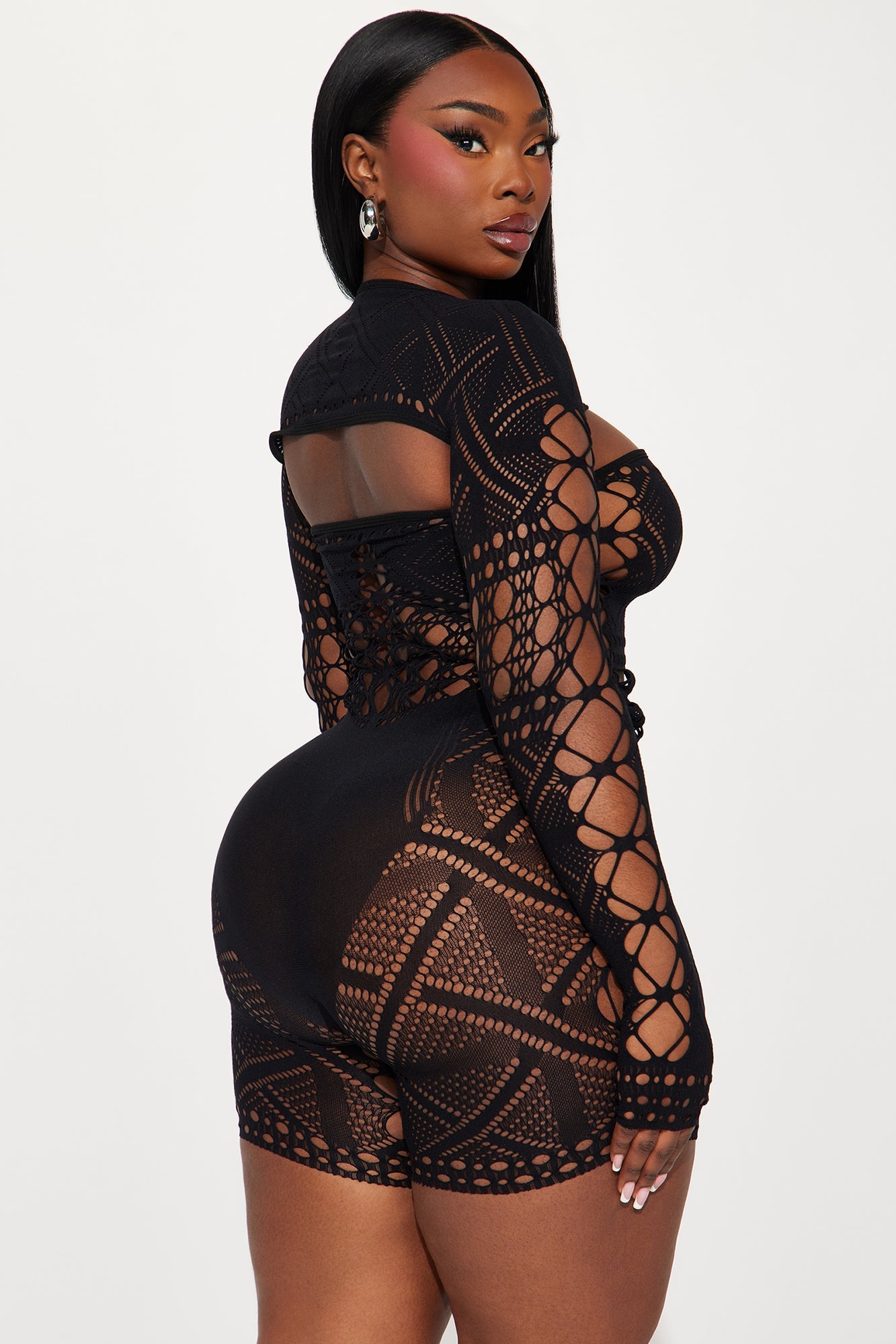 Really Like Your Body Seamless Romper - Black