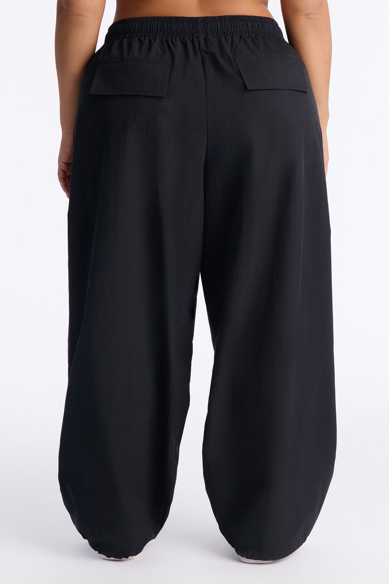 Here And Now Wide Leg Street Jogger 30″ - Black