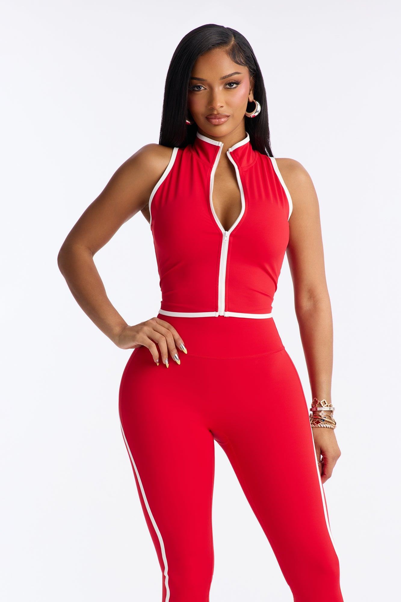 Sculpt Up Legging Set - Red