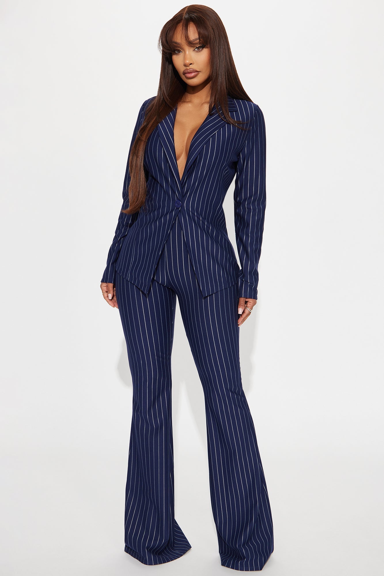 Meeting Prep Blazer And Pant Set - Navy