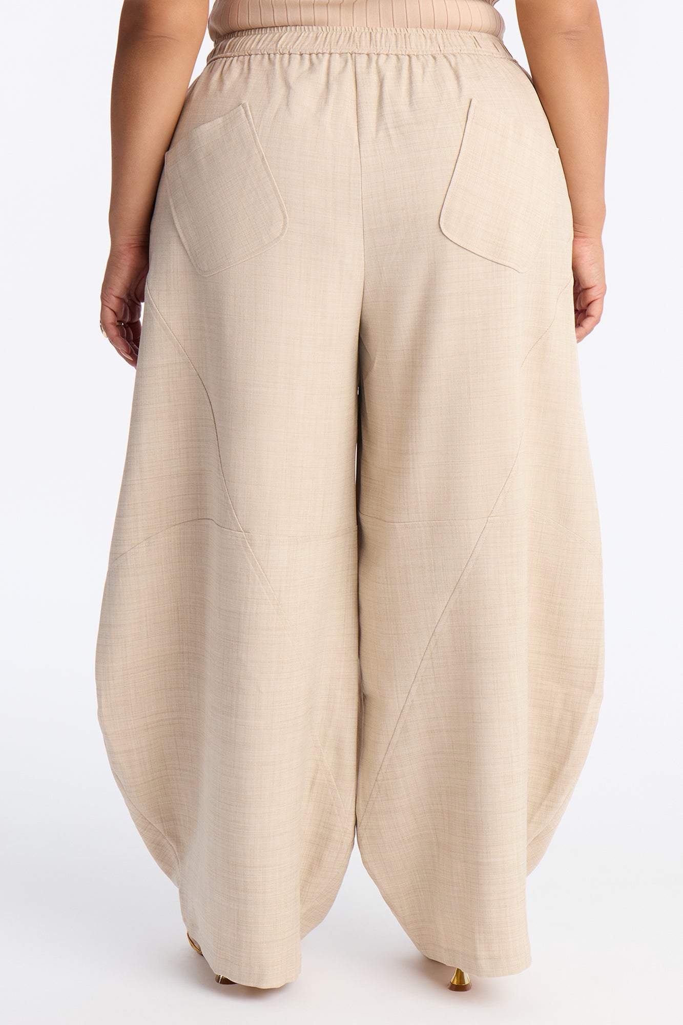 Boardwalk Breeze Barrel Leg Pant 30″ - Cream