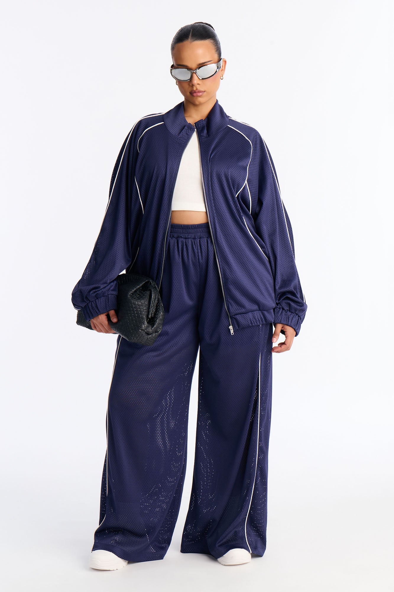 Milianna Sweatshirt Zip Up - Navy