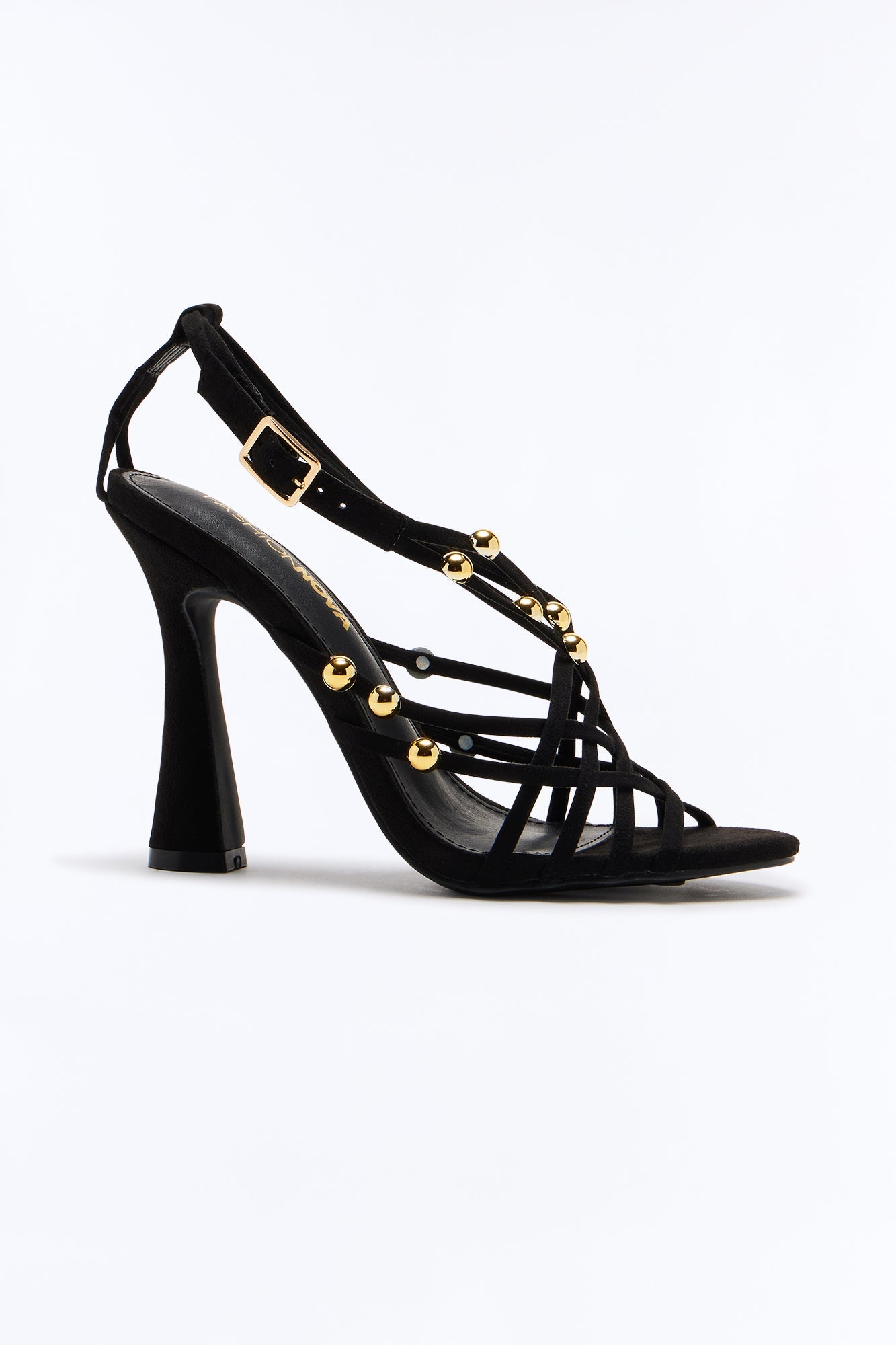 Eliette Suede Slingback Heels - Black