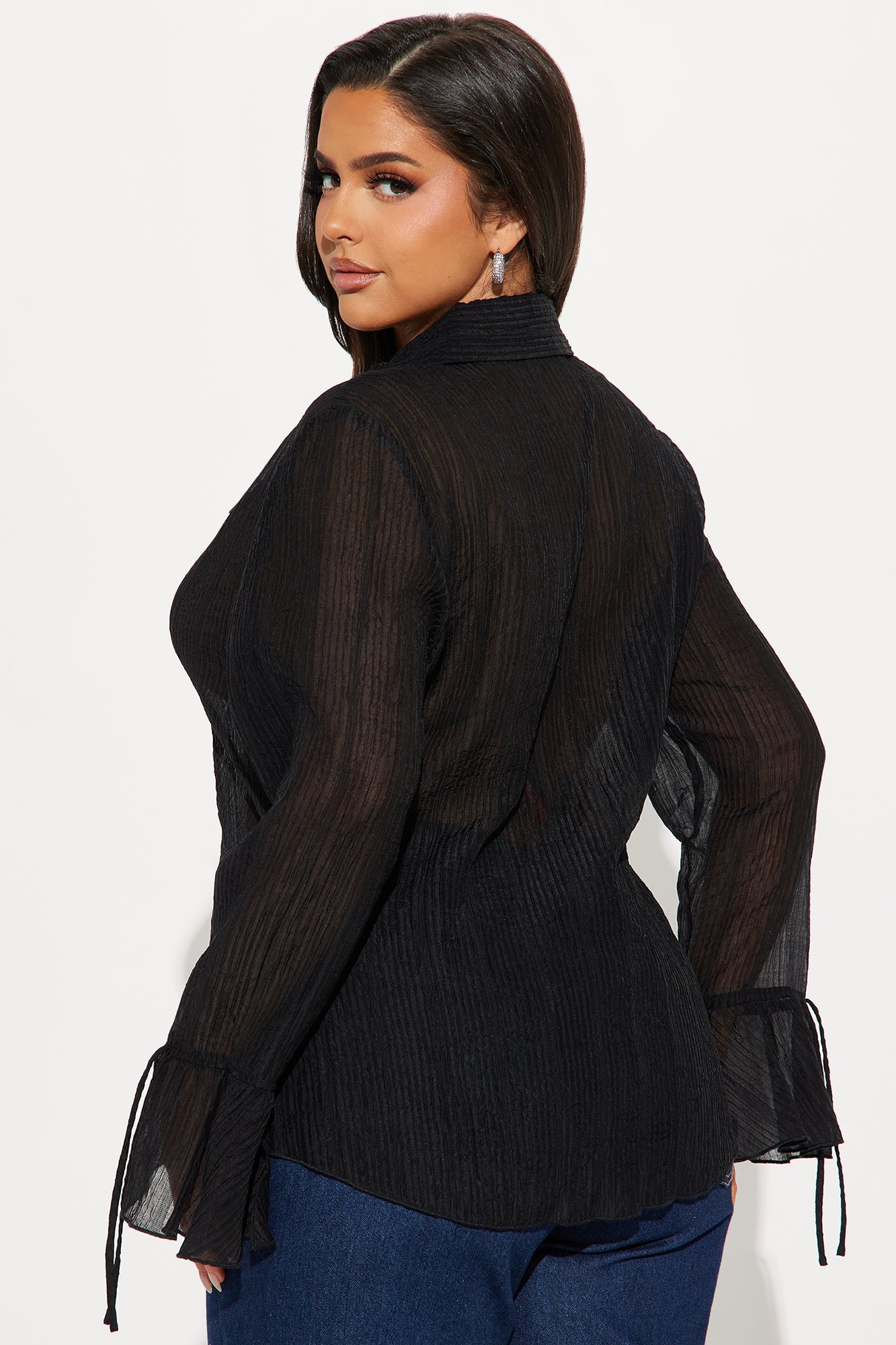 See Through Me Shirt - Black