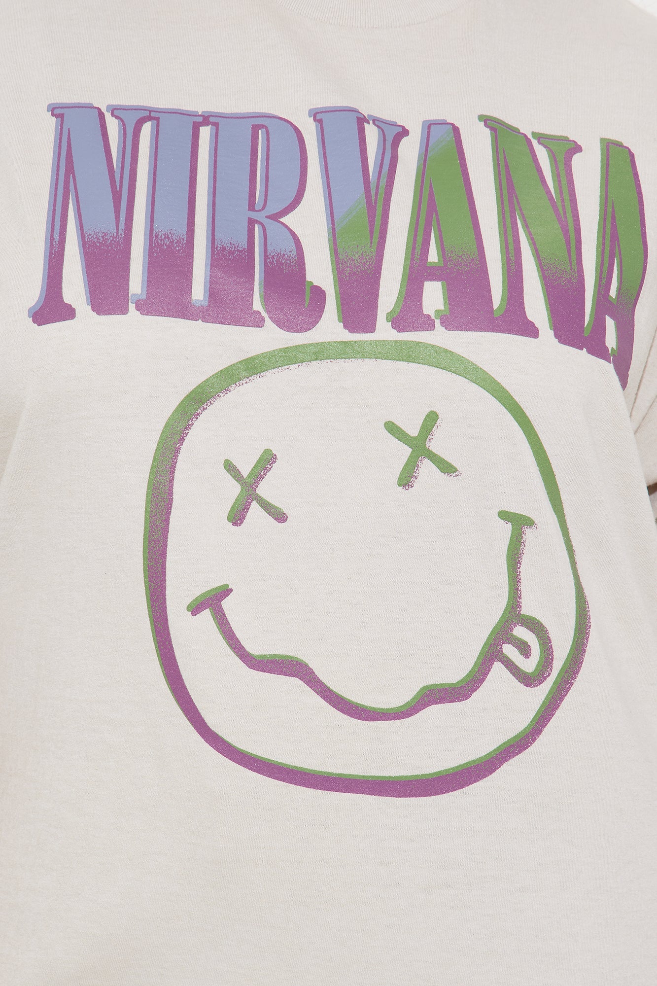 Nirvana Graphic Tee - Taupe/combo
