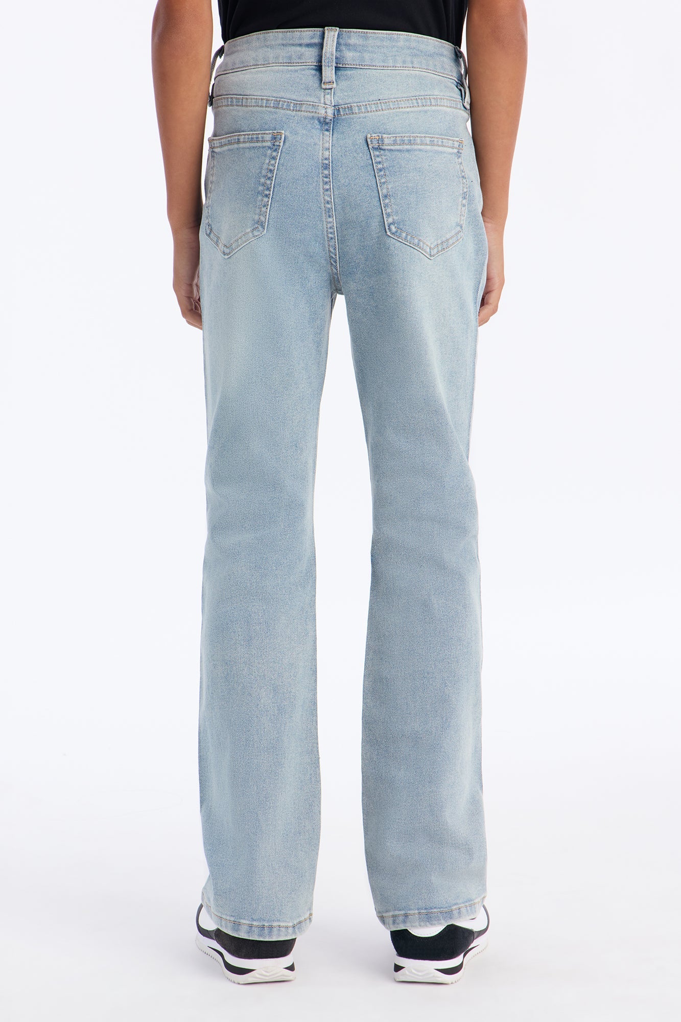 Mini Stacked Skinny Flare Skyfire Jean - Medium Blue Wash