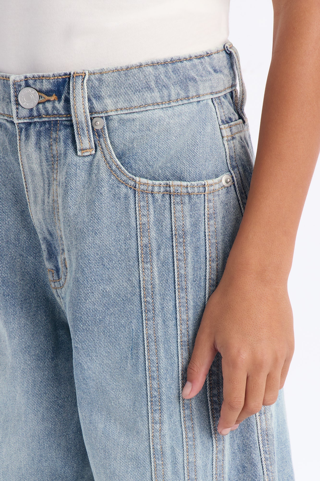 Mini Baggy Decon Structured Jean - Light Blue Wash