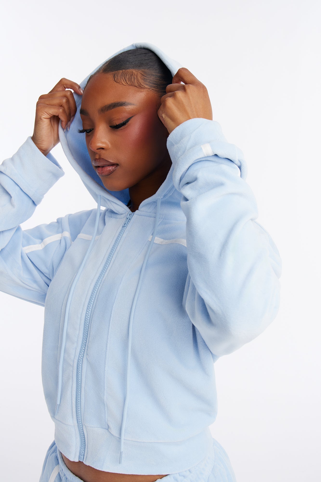 Basic Baddie Jogger Pant Set - Light Blue