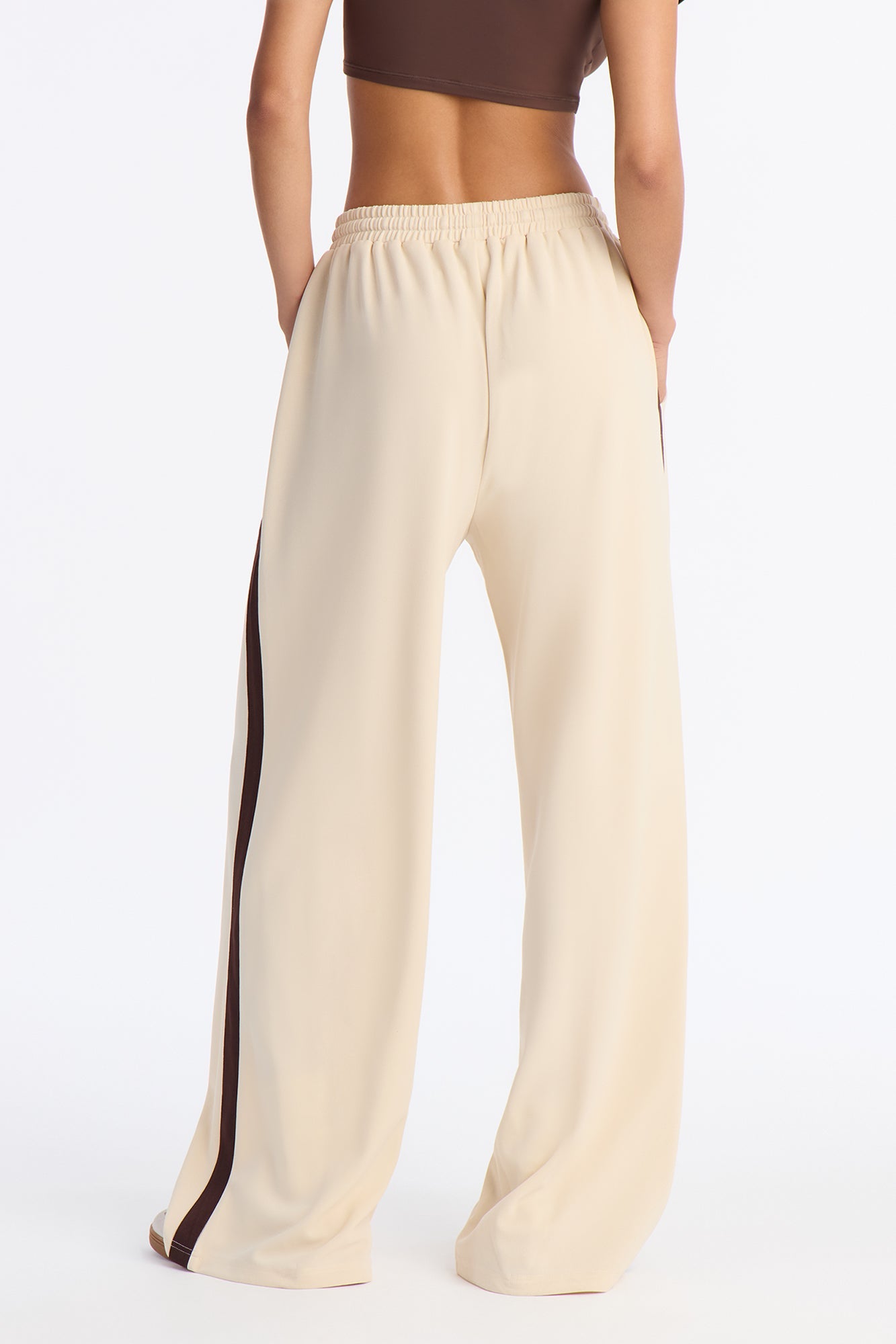 Point Of View Track Trouser Pant - Cream/combo