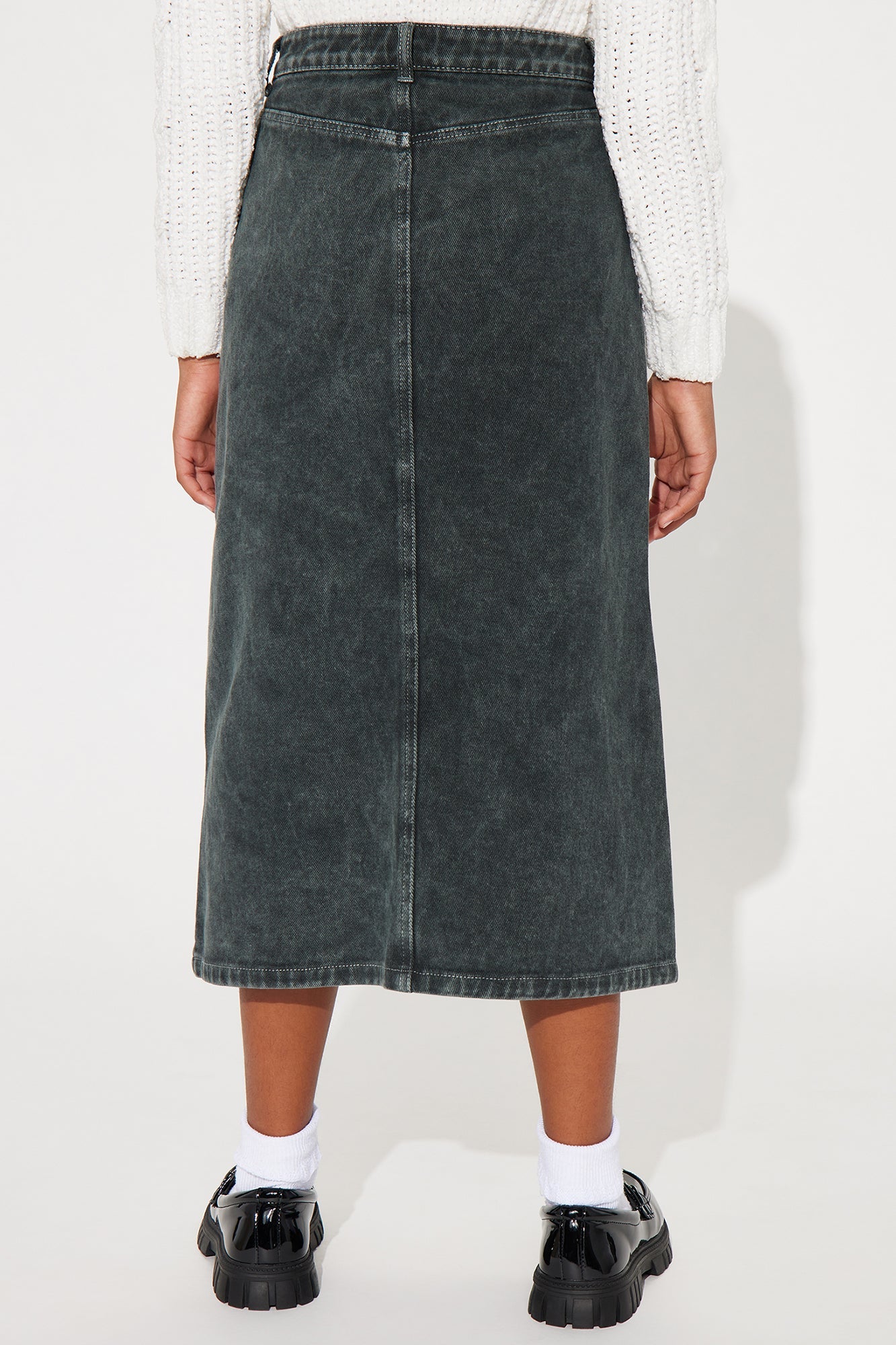 Mini Multi Pocket Cargo Maxi Skirt - Green