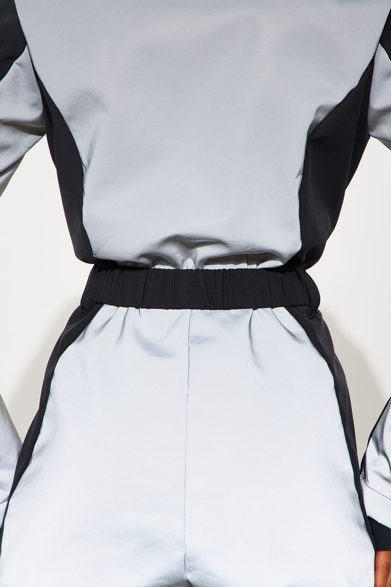 Winter Sports Reflective Ski Jumpsuit - Black