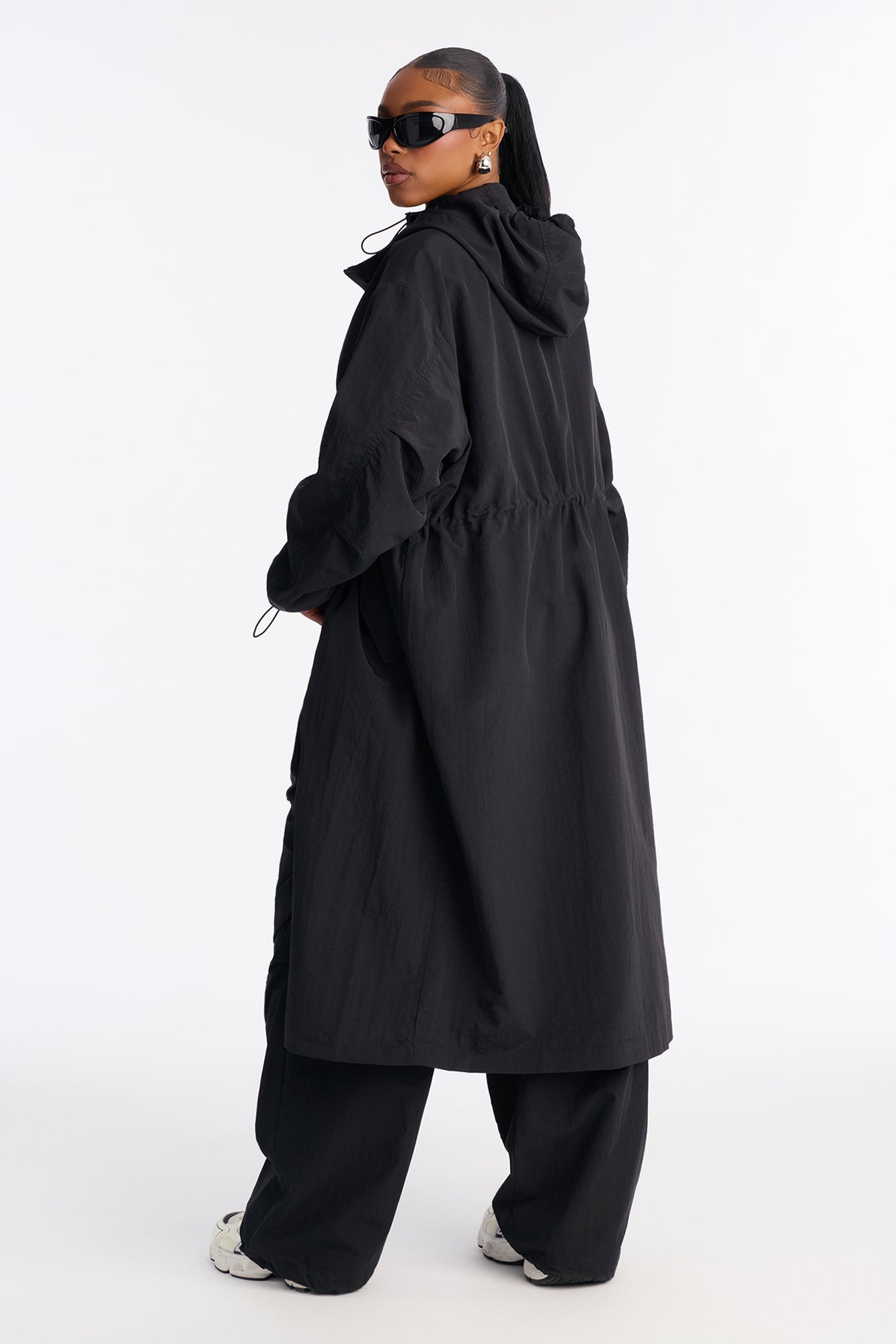 Mountain Mover Long Anorak Jacket - Black