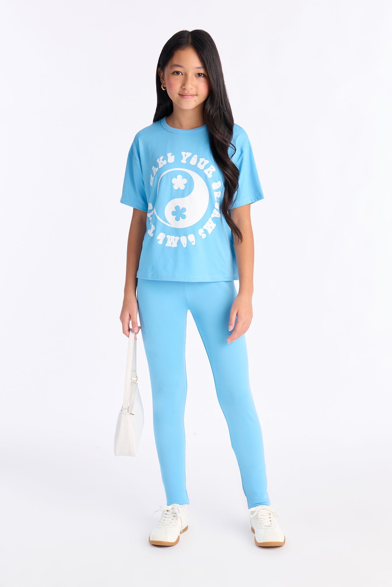 Mini Make Your Dreams Come True Legging Set - Light Blue