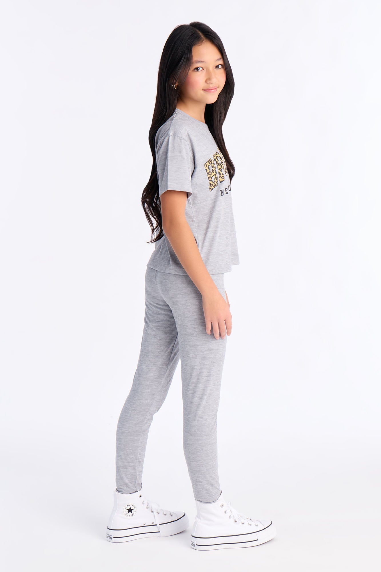 Mini Brooklyn Born Legging Set - Heather Grey