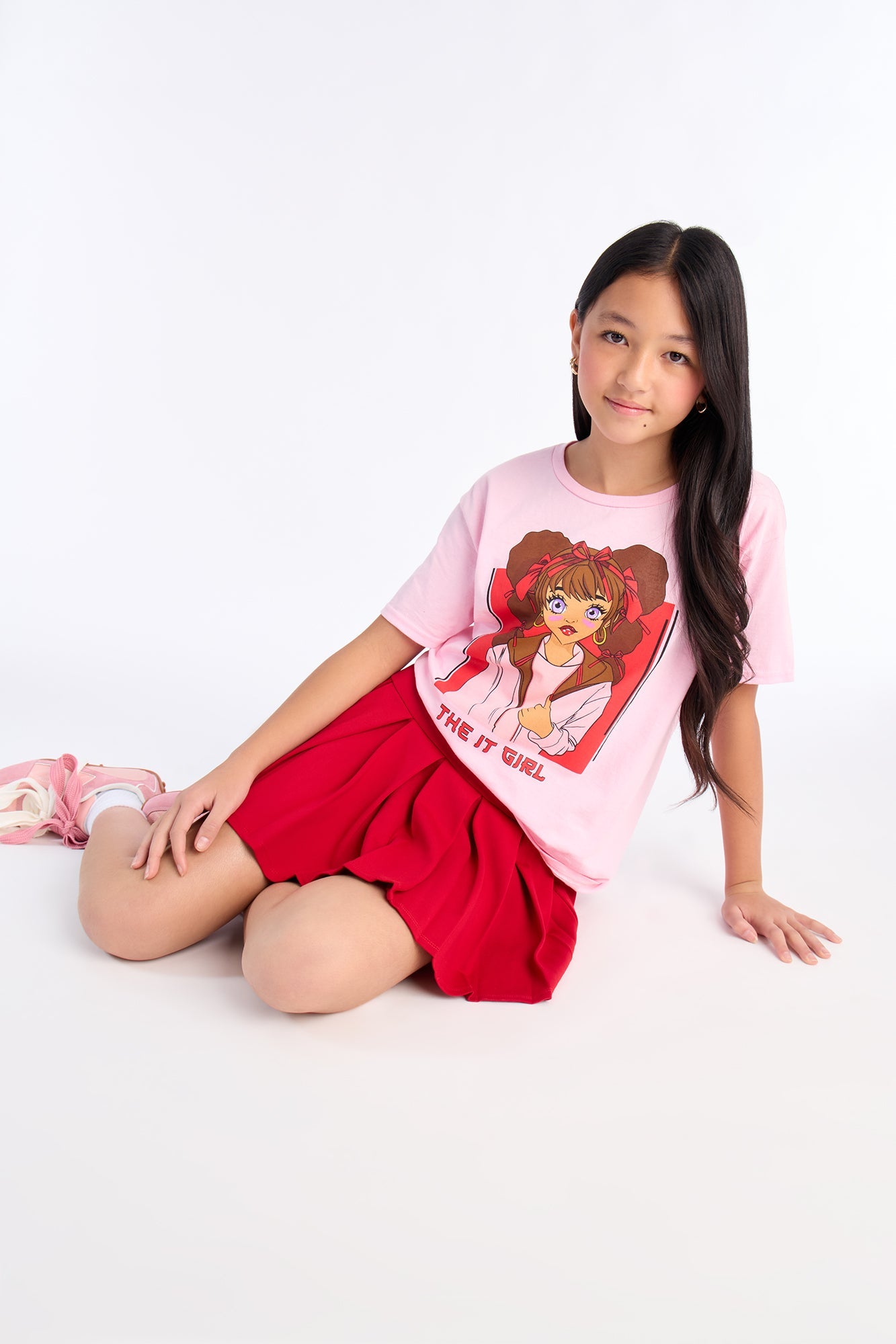Mini The It Girl Short Sleeve Tee - Light Pink