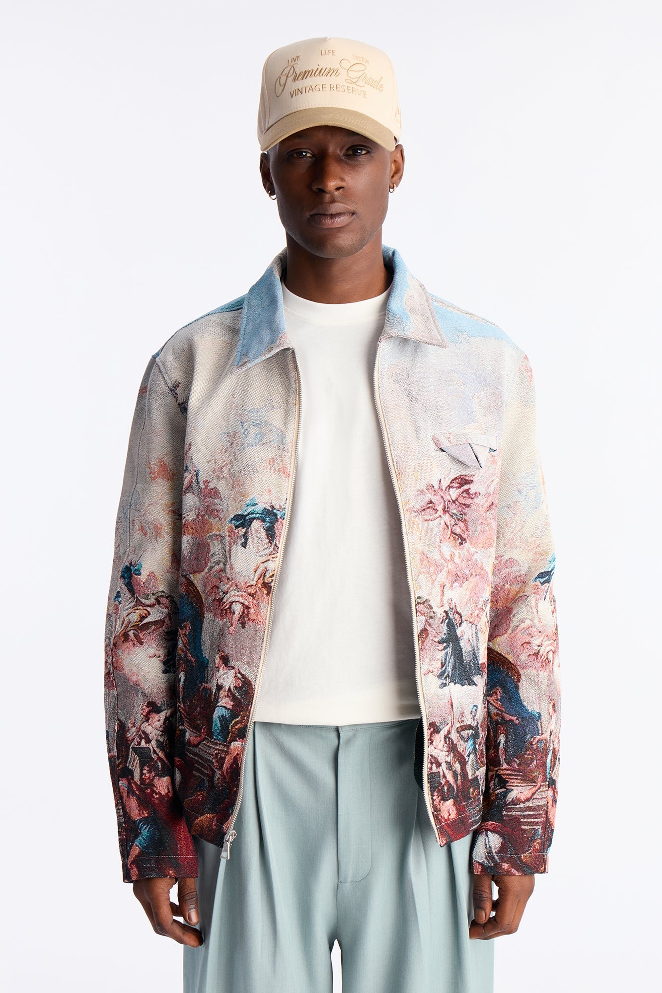 Renaissance Master Tapestry Work Jacket - Multi Color