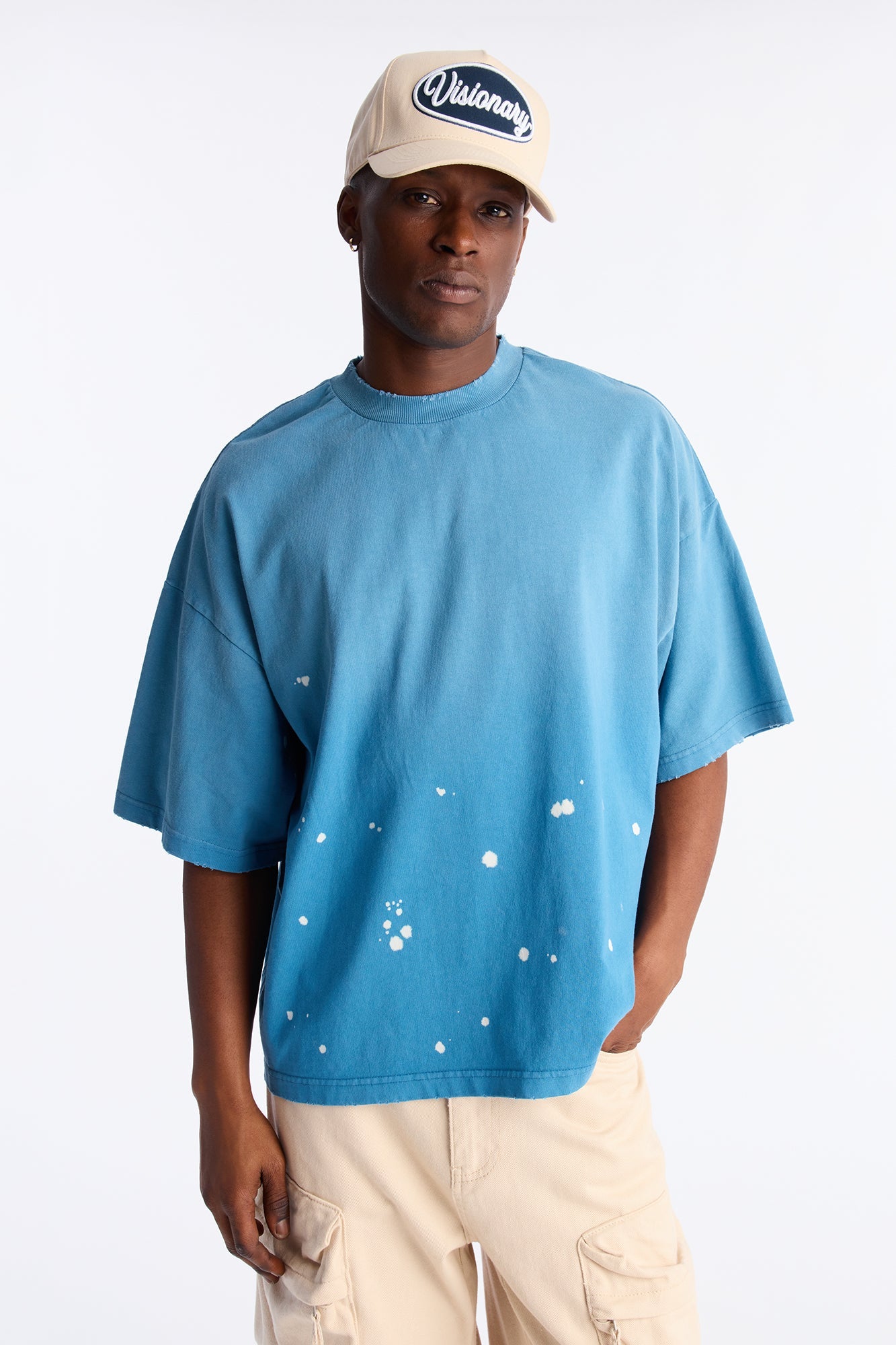 Boxy Studio Tee - Blue