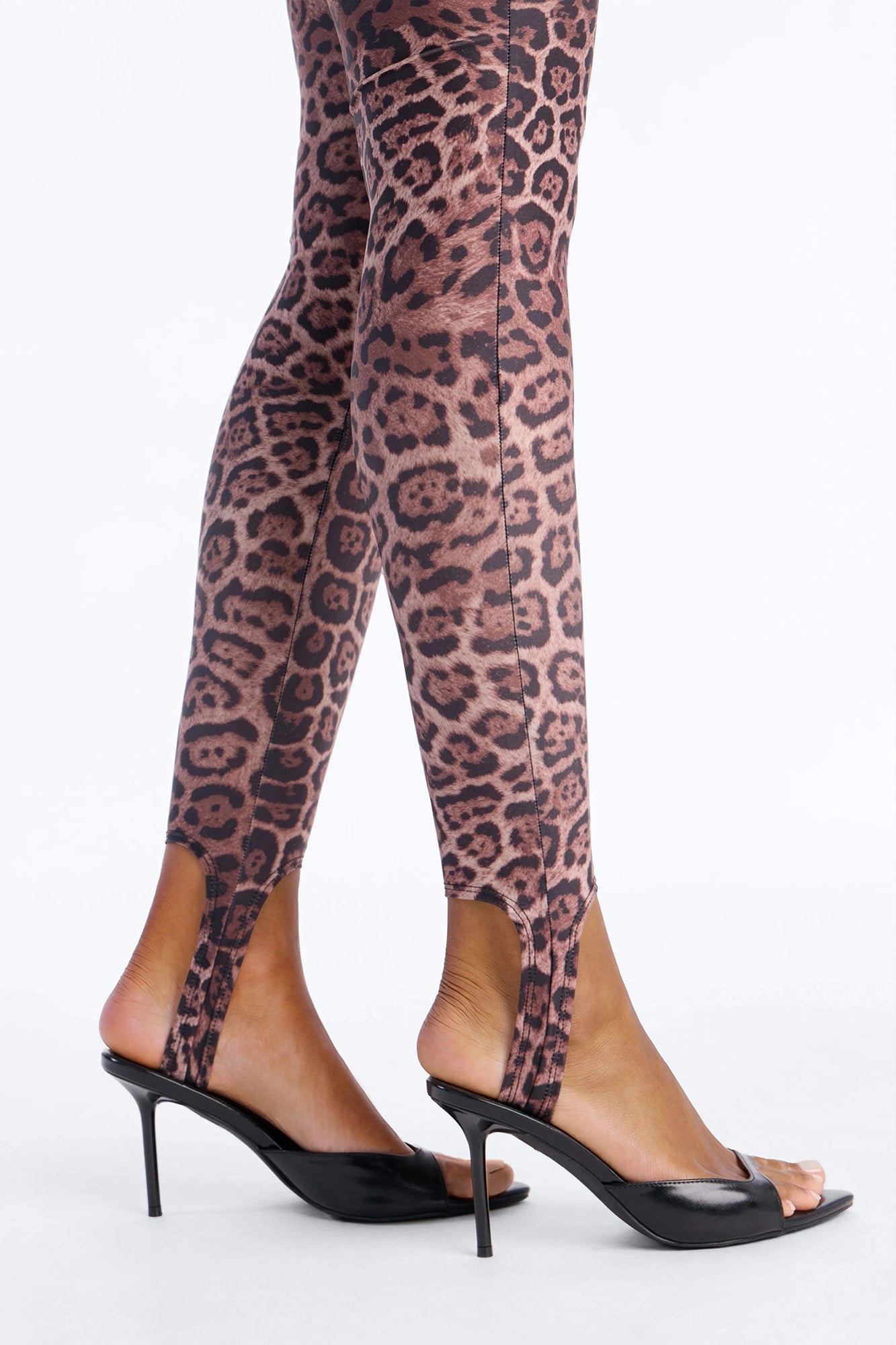 Simone Stirrup Leopard 2 Piece Catsuit - Brown