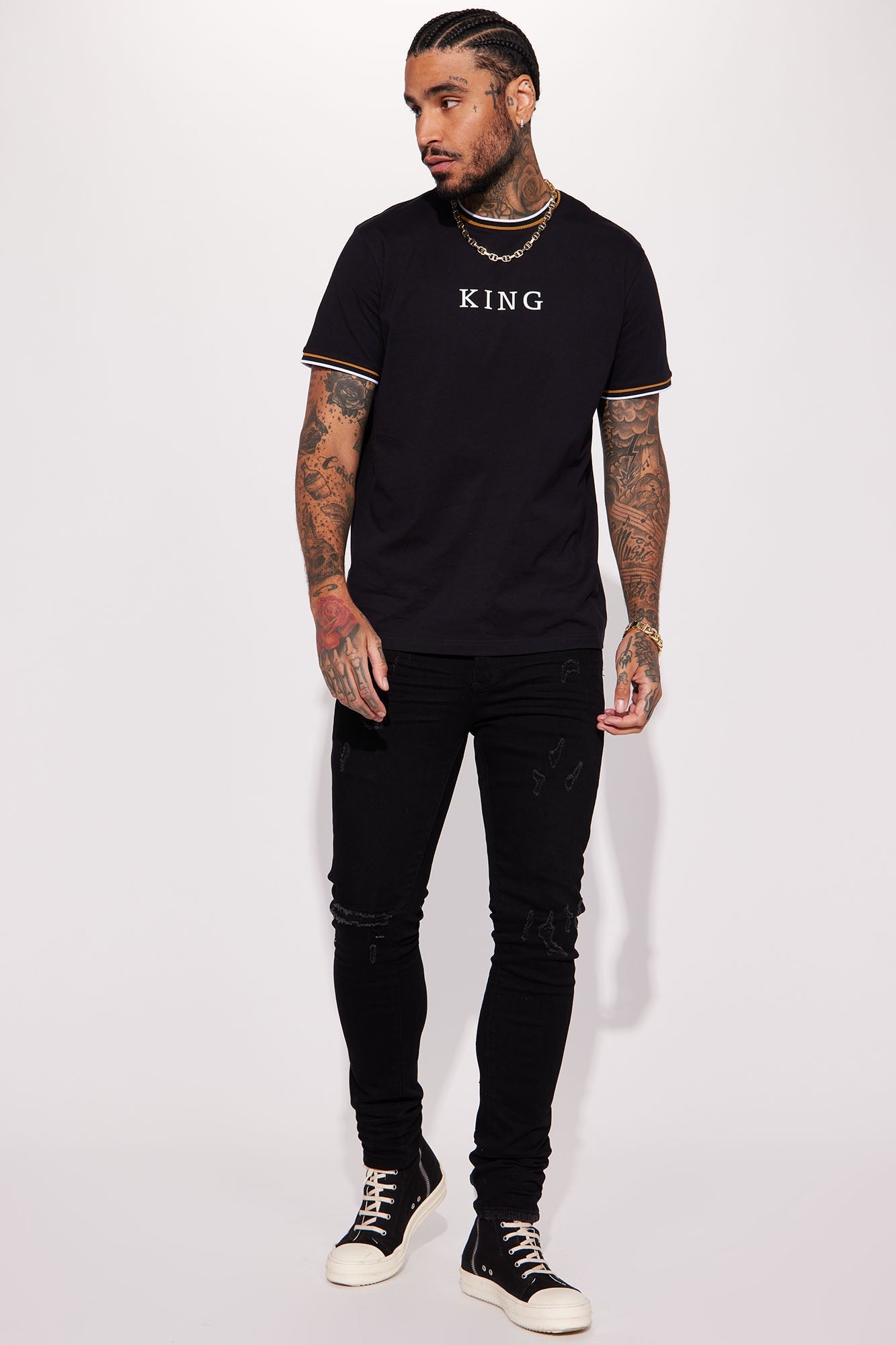 Bling King Short Sleeve Tee - Black