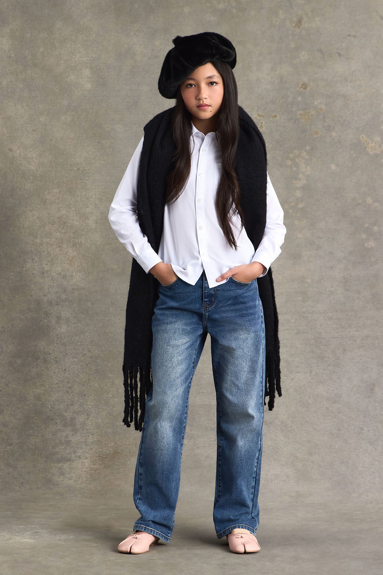 Mini Left You Speechless Straight Leg Jeans - Medium Wash