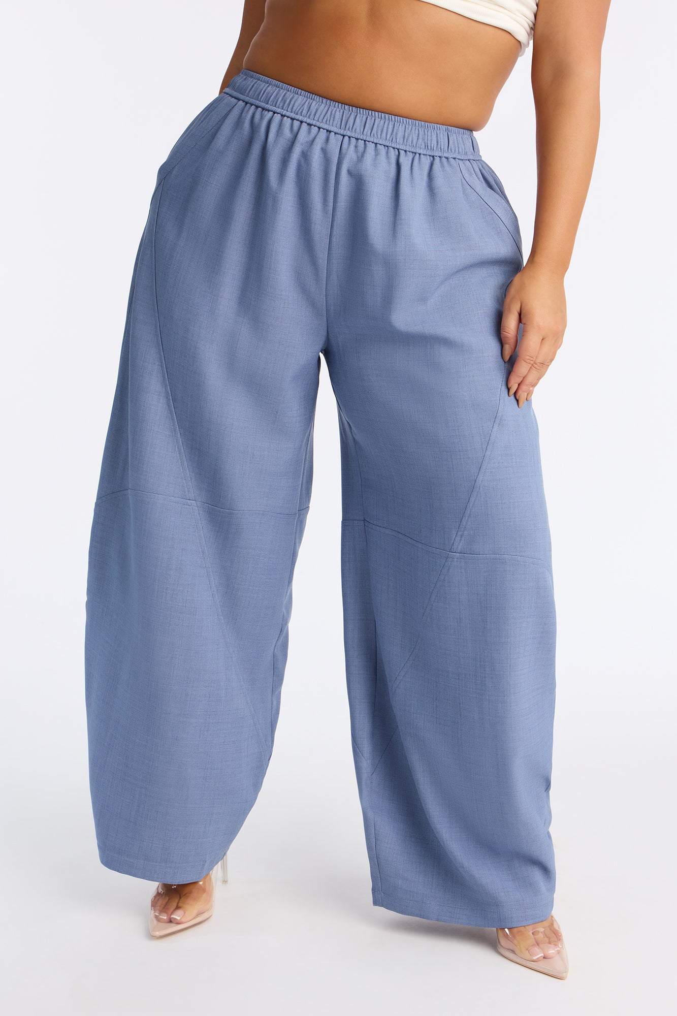 Boardwalk Breeze Barrel Leg Pant 30″ - Blue