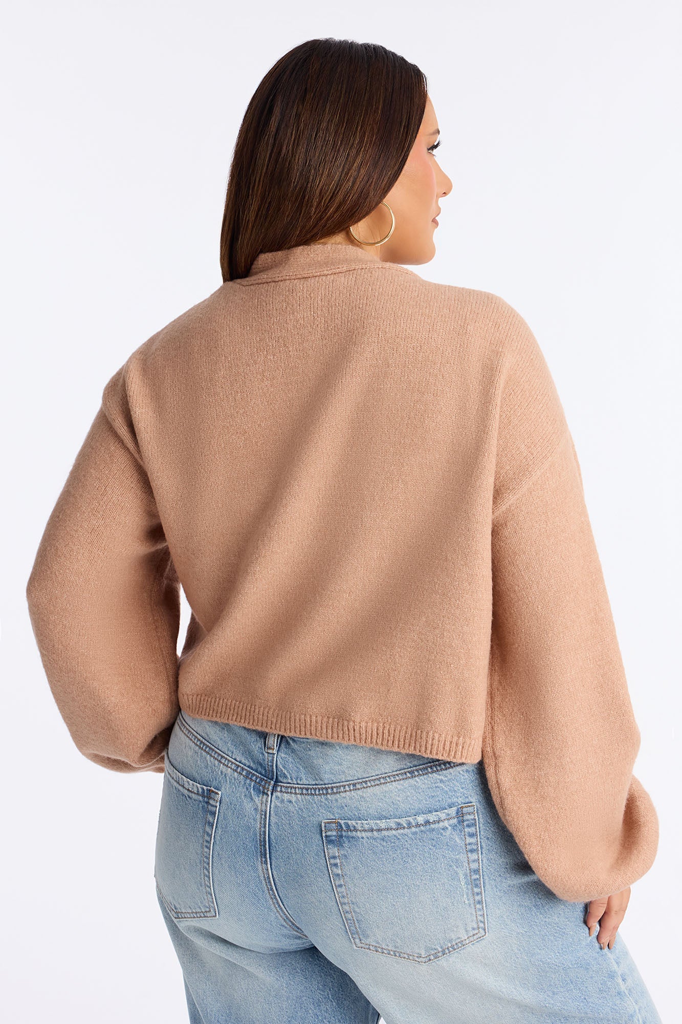 Made For Me Open Front Cardigan - Taupe
