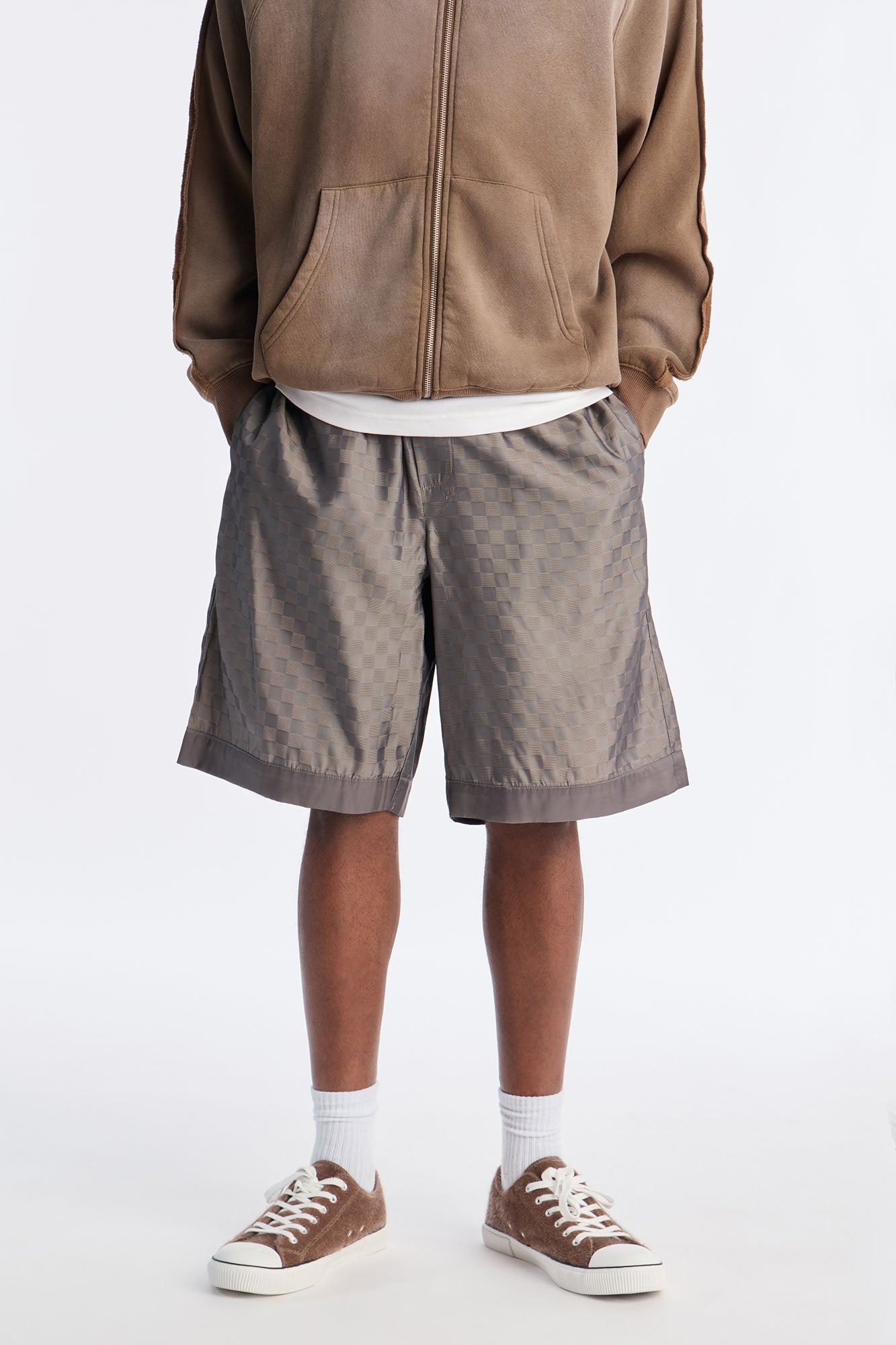 Baggy Arts District Ombre Short - Grey