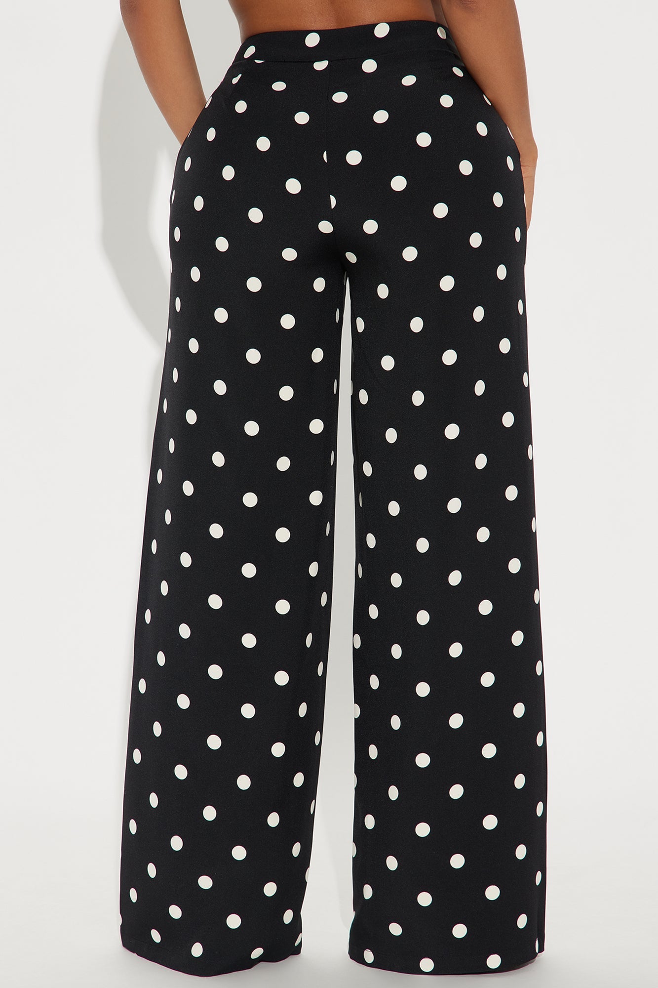 Lucelia Polka Dot Trouser Pant - Black/White